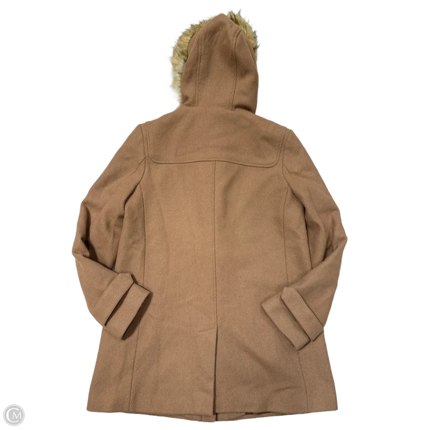 Coat Designer By Cole-haan In Brown, Size: M