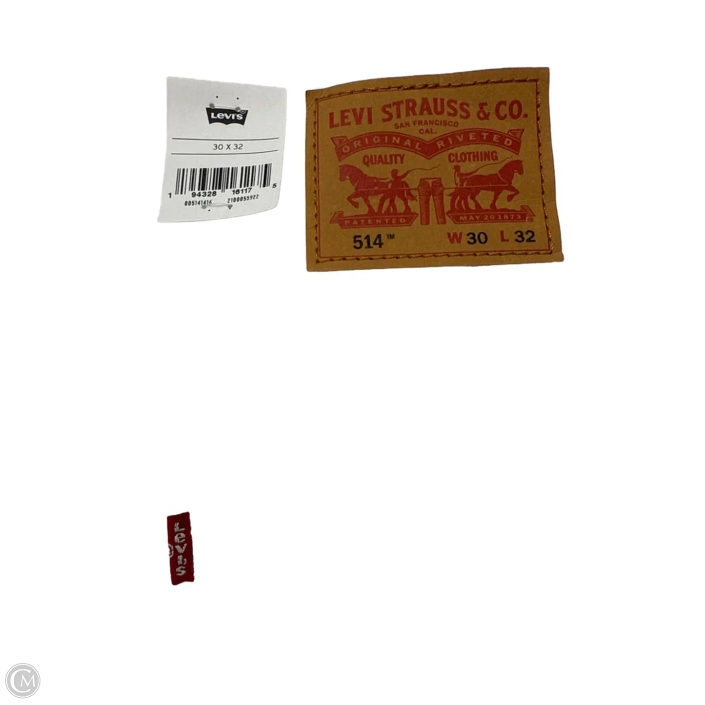 New! 514 Straight By Levis In White, Size: 10