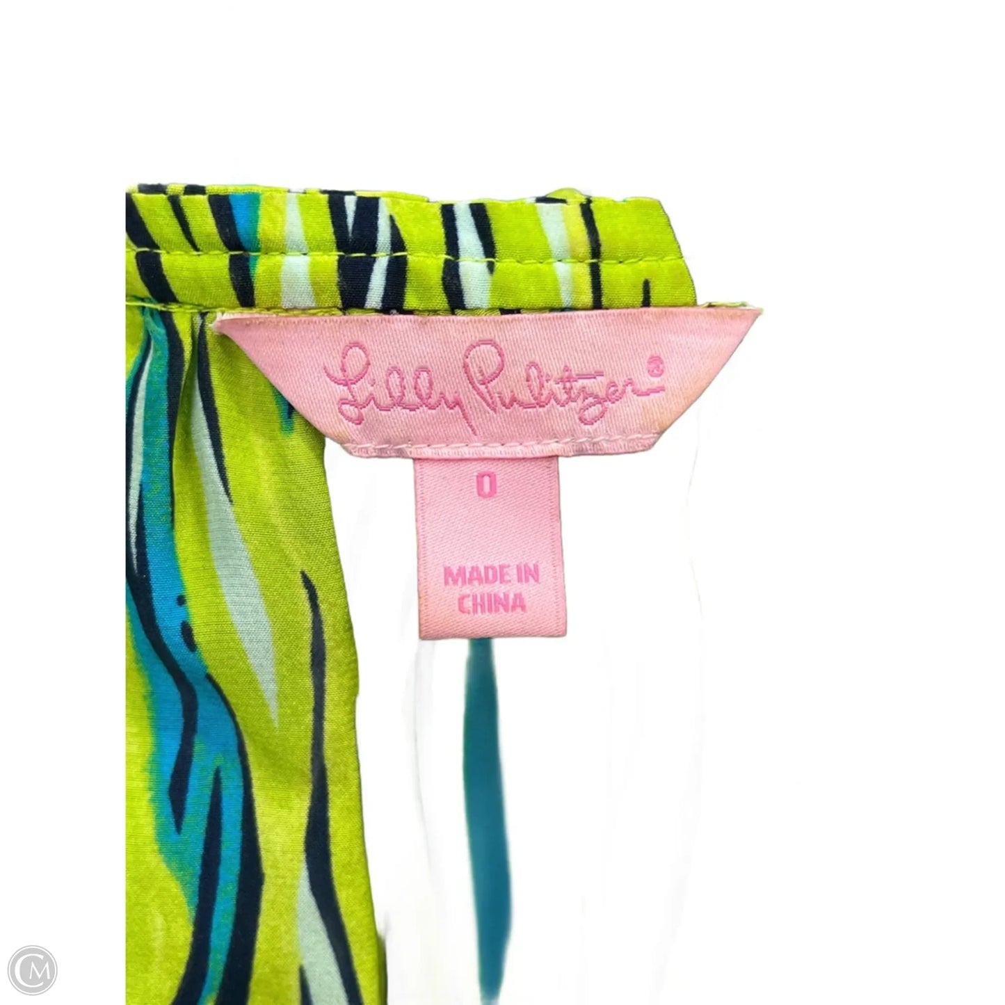 Top Sleeveless Designer By Lilly Pulitzer In Green, Size: 0