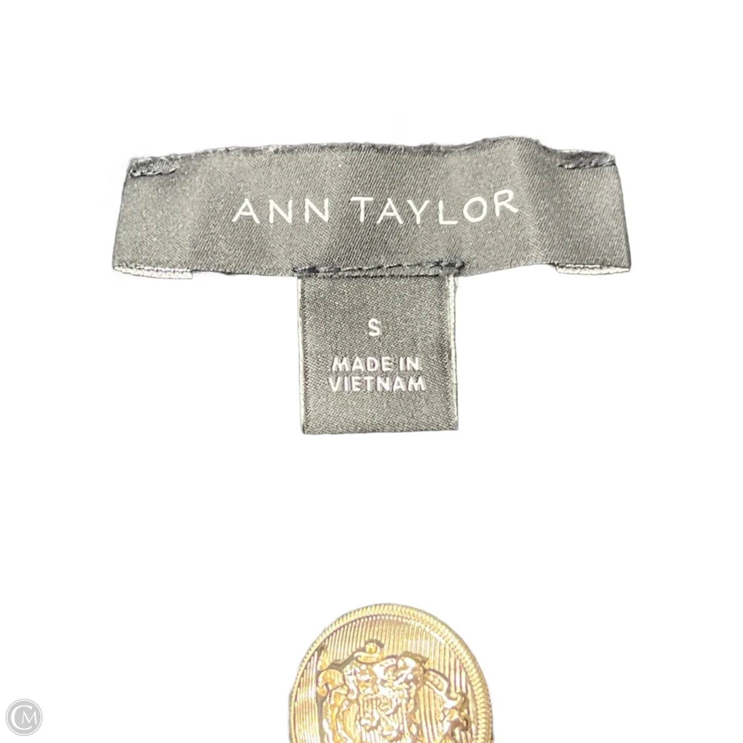 Sweater Short Sleeve By Ann Taylor In Black, Size: S