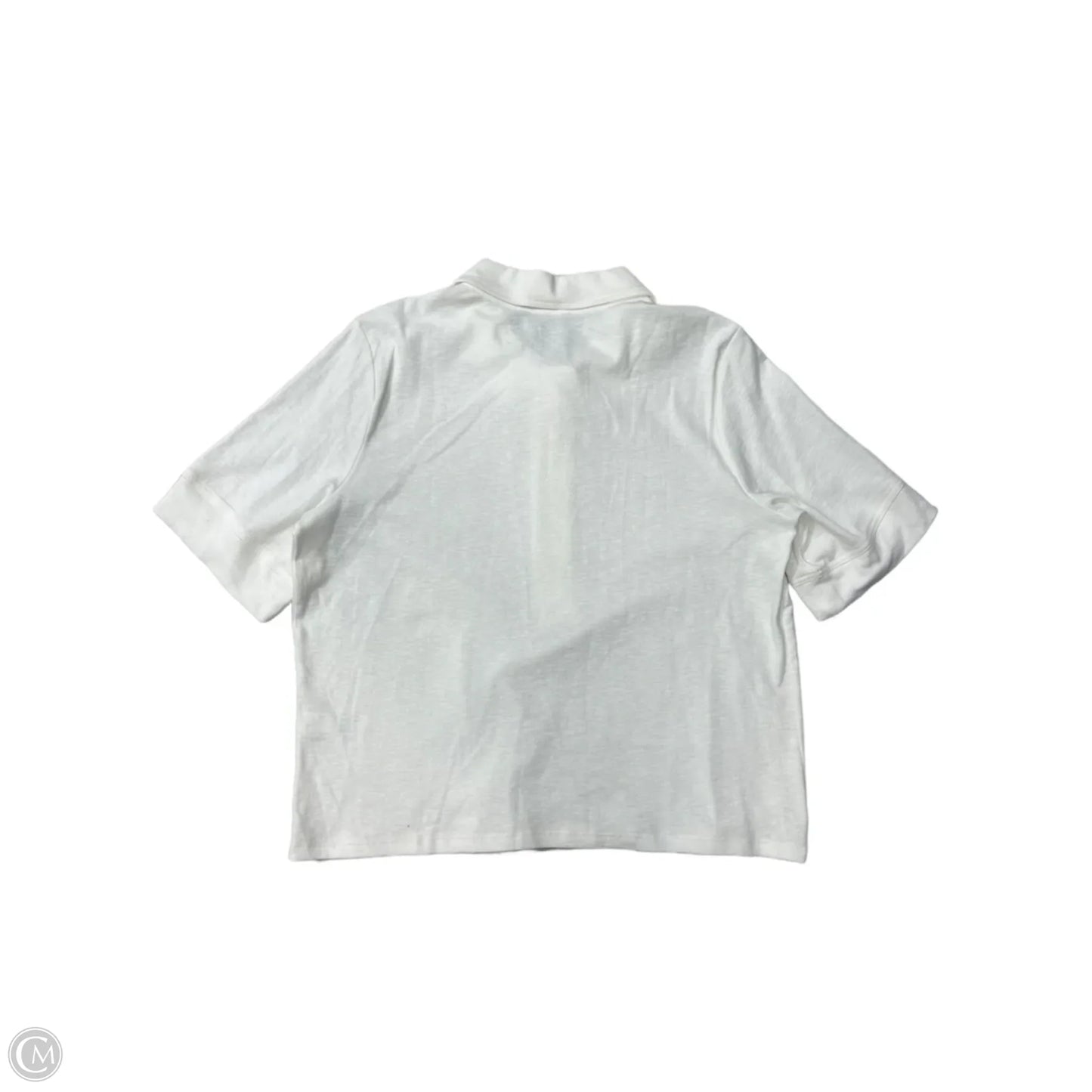 Top Short Sleeve By Banana Republic In White, Size: Xl