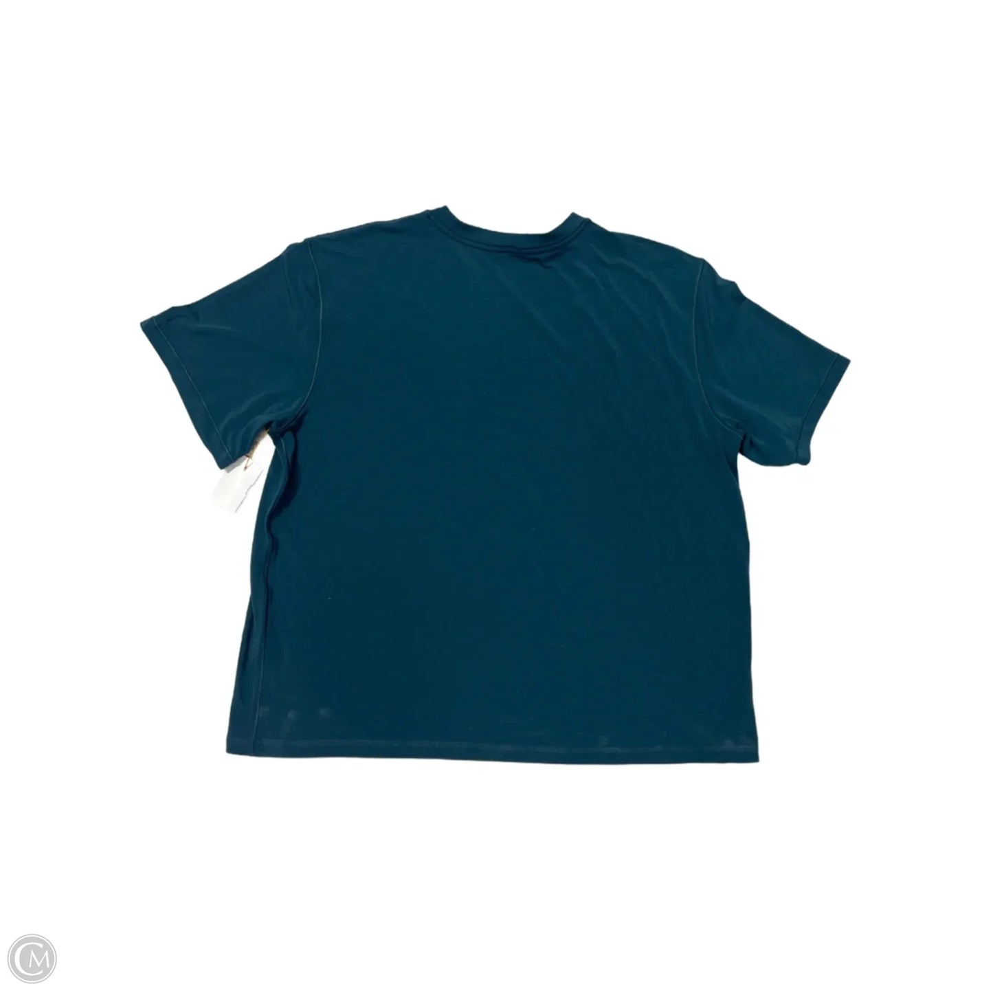 Athletic Top Short Sleeve By Lululemon In Teal, Size: 10