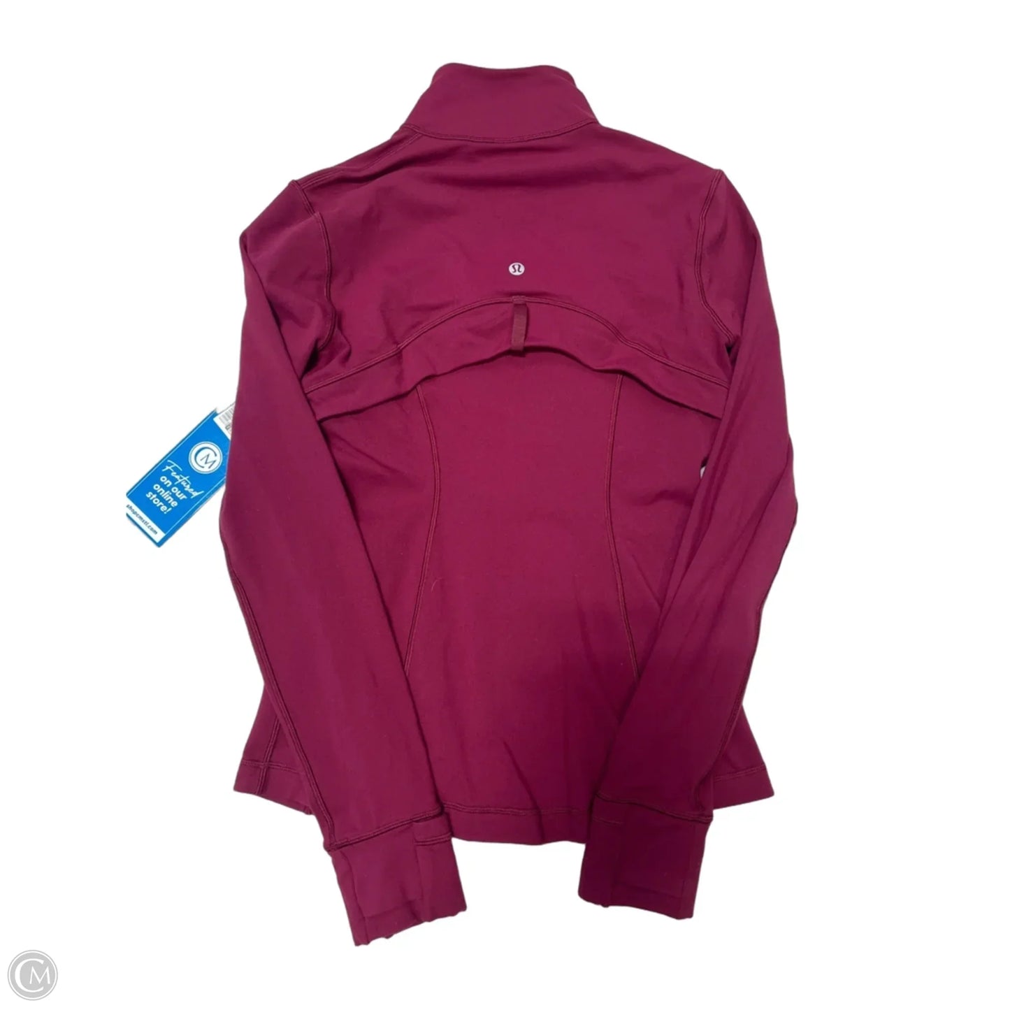 Athletic Jacket By Lululemon In Maroon, Size: 6