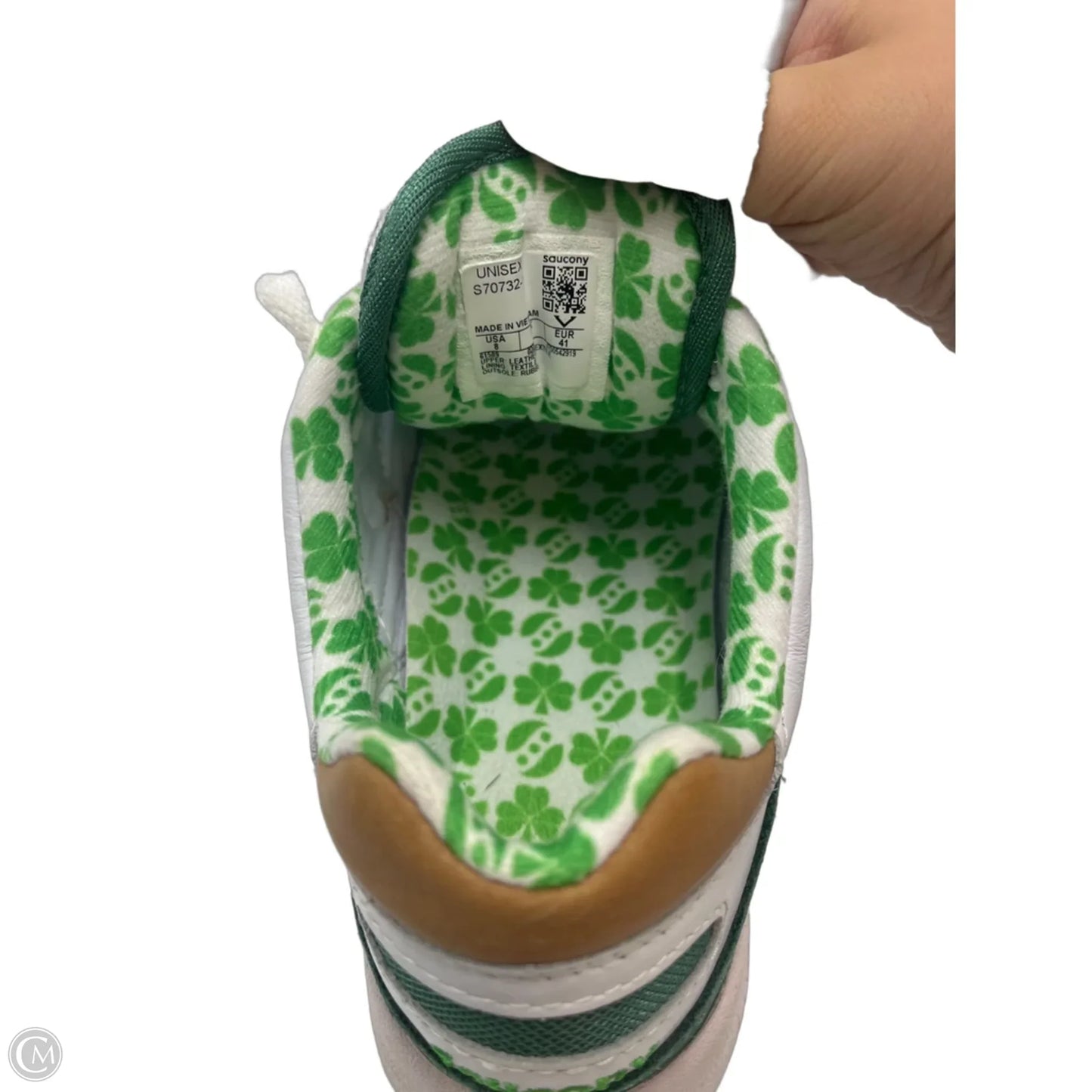 Shoes Sneakers By Saucony In Green & White, Size: 10 (41)