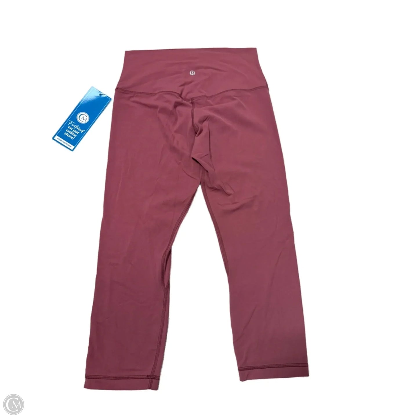 Athletic Capris By Lululemon In Mauve, Size: 8