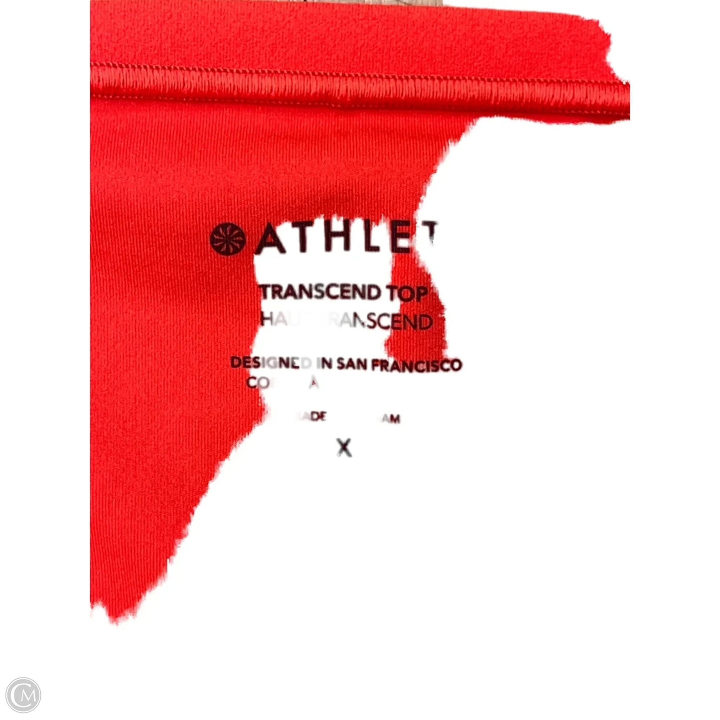 Athletic Top Long Sleeve Collar By Athleta In Red, Size: Xs
