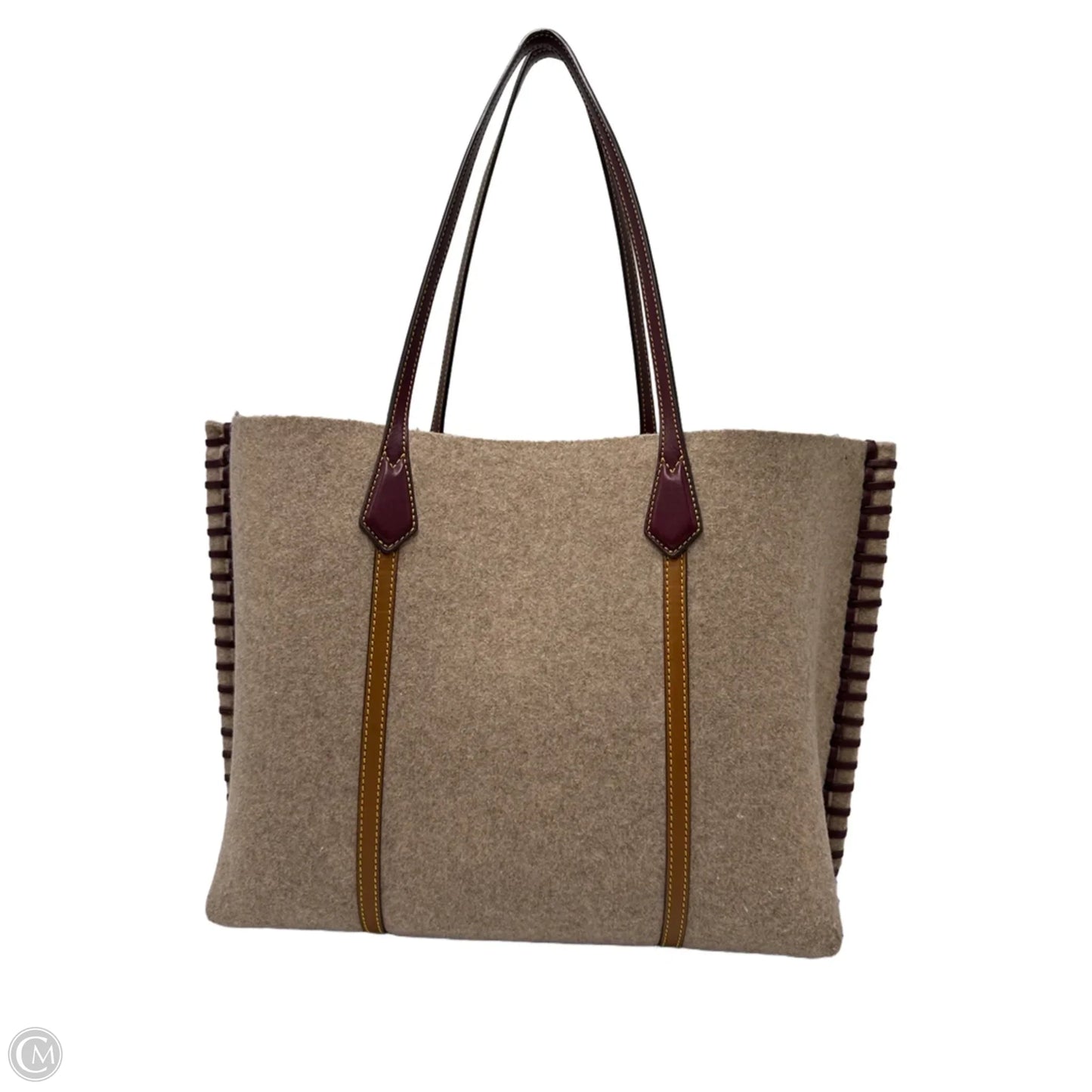 Tory Burch Perry Felt Fawn Designer Handbag / Tote