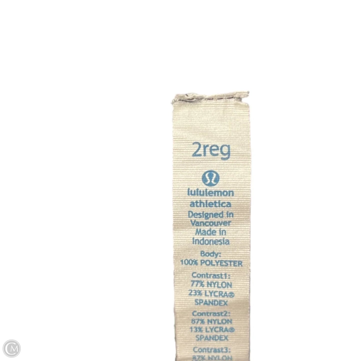 Athletic Skort By Lululemon In Black & White, Size: Xs