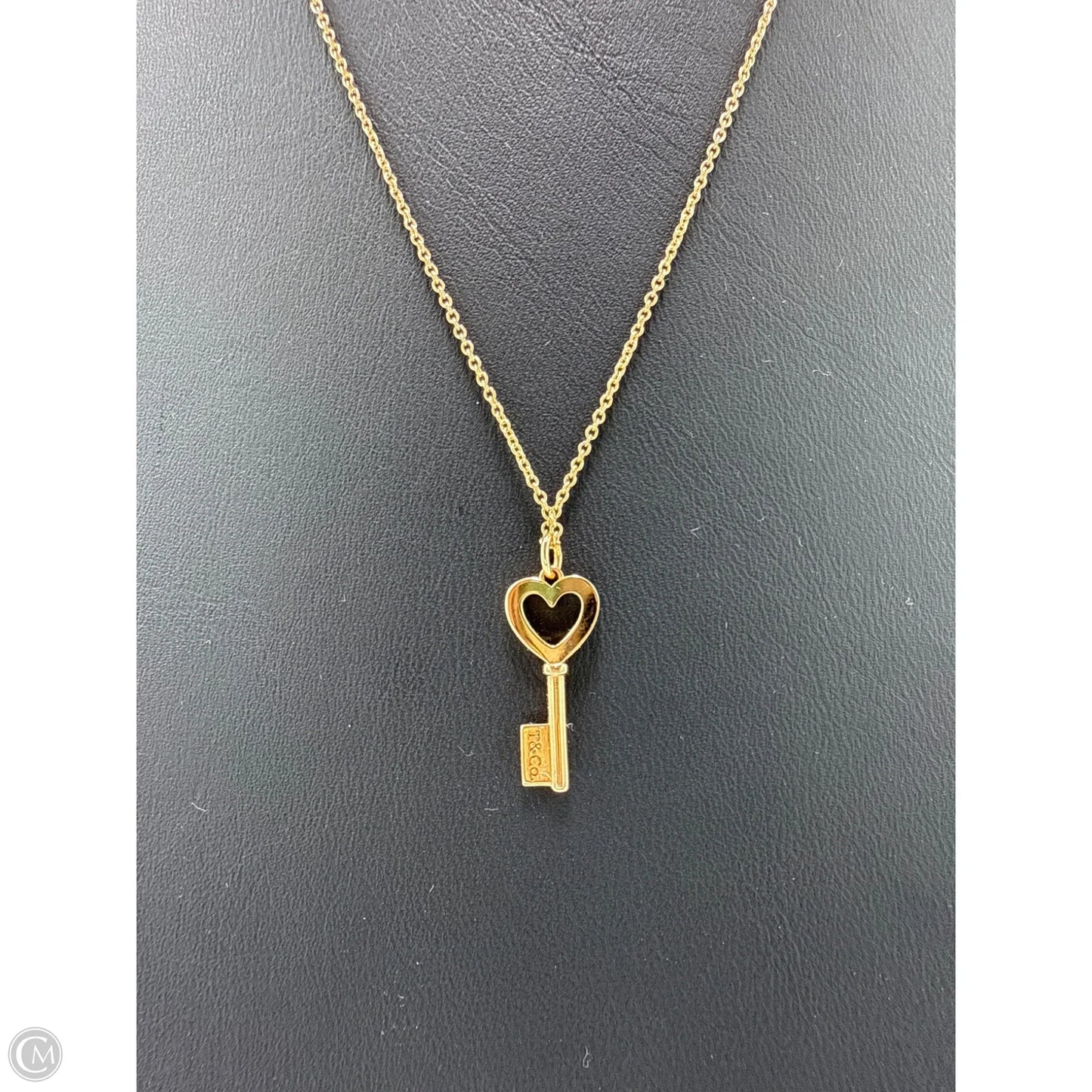Tiffany & Company 18K Keys Heart Pendant Luxury Necklace