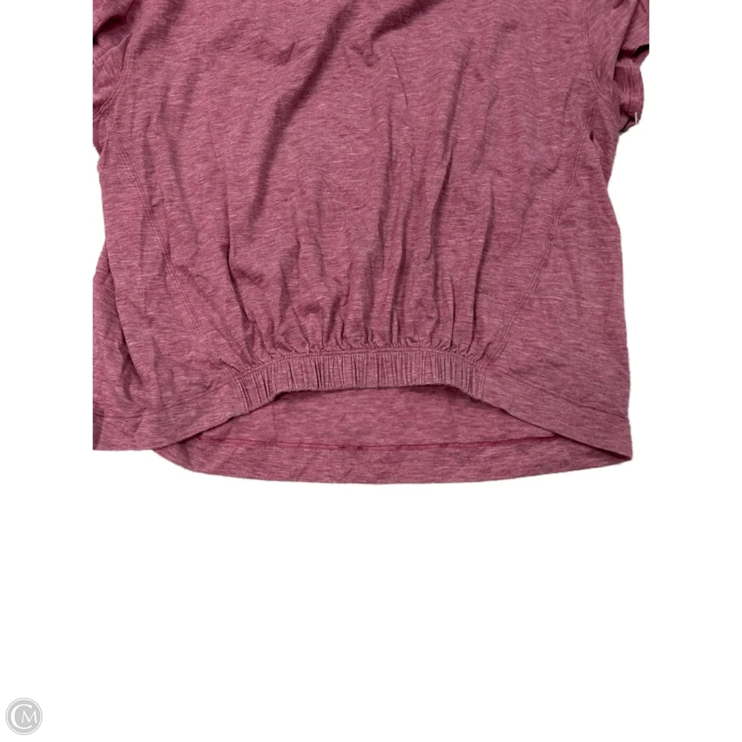 Athletic Top Short Sleeve By Lululemon In Red, Size: S