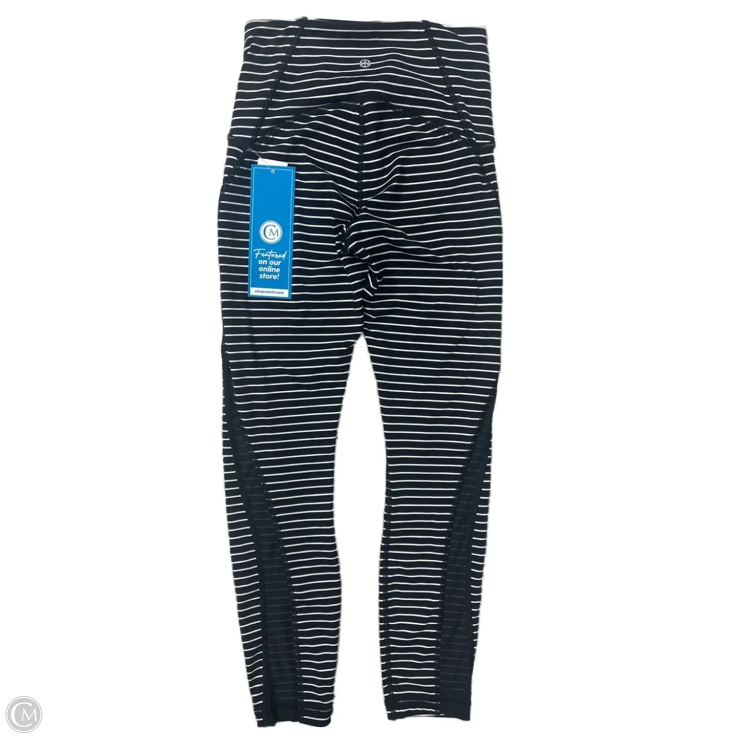 Athletic Leggings By Lululemon In Black & White, Size: 4