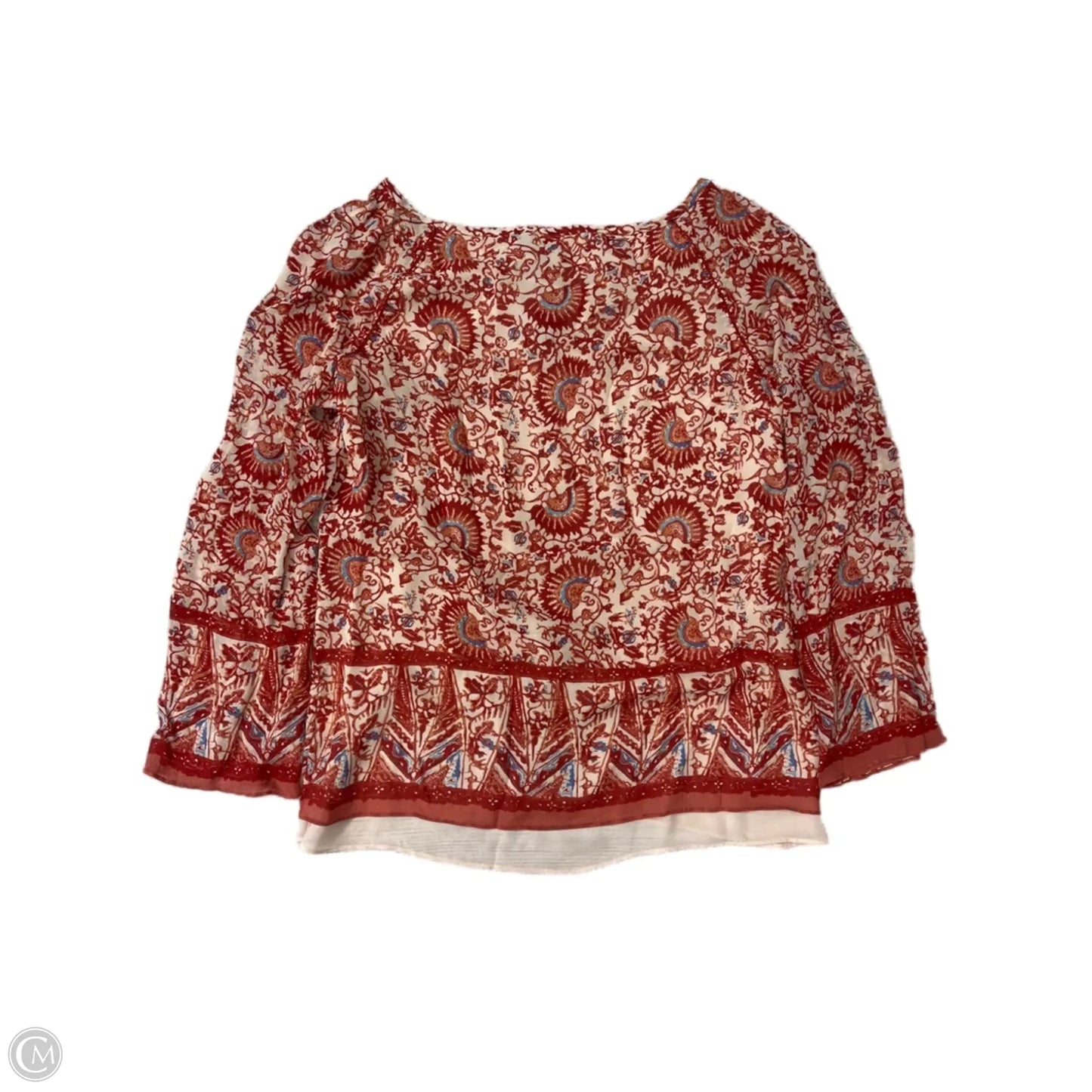 Top Long Sleeve Designer By Tory Burch In Red, Size: S