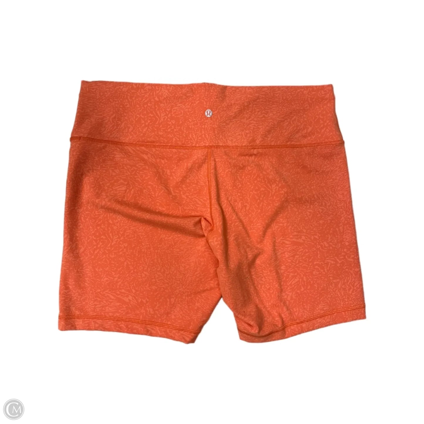 Athletic Shorts By Lululemon In Orange, Size: Xxl