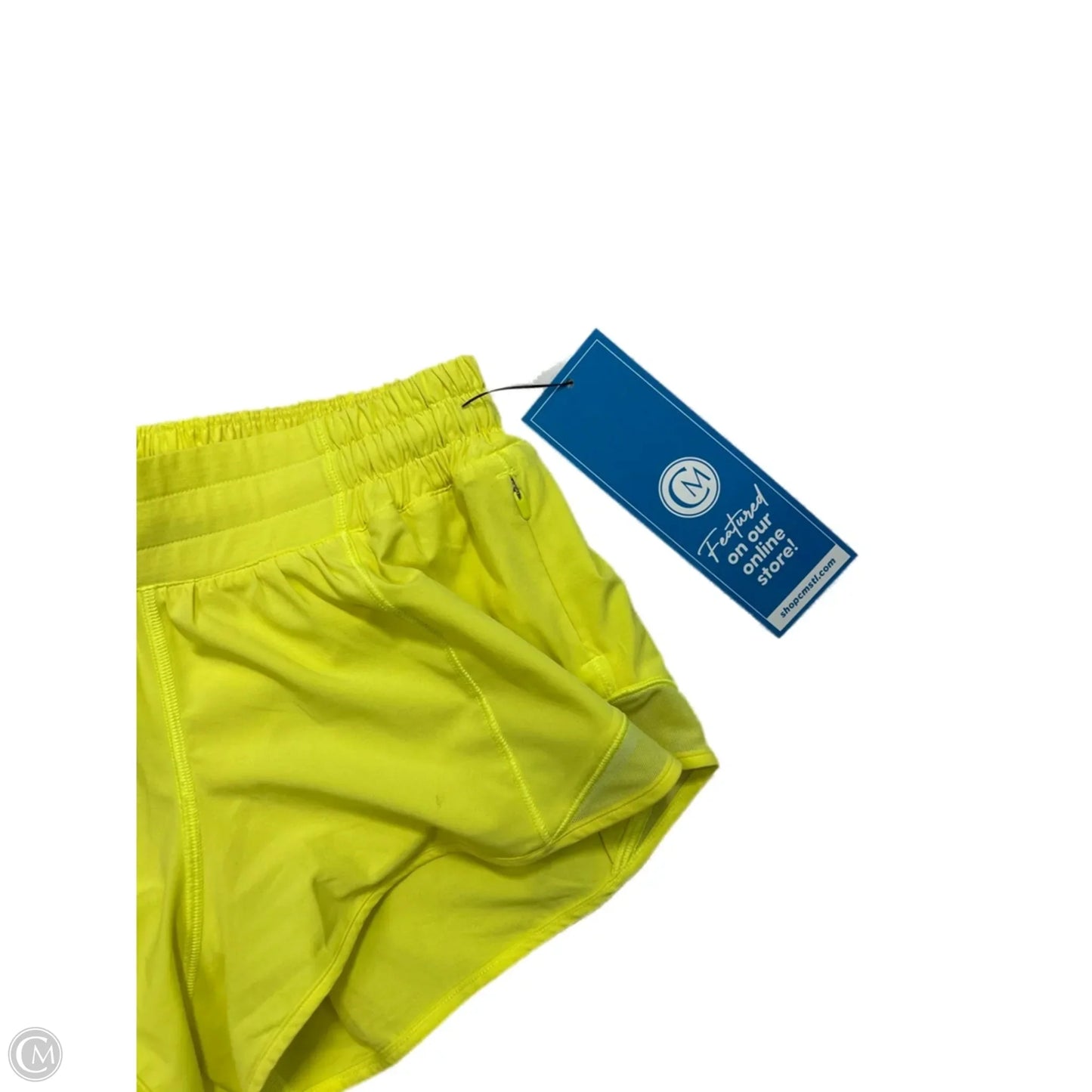 Athletic Shorts By Lululemon In Yellow, Size: S