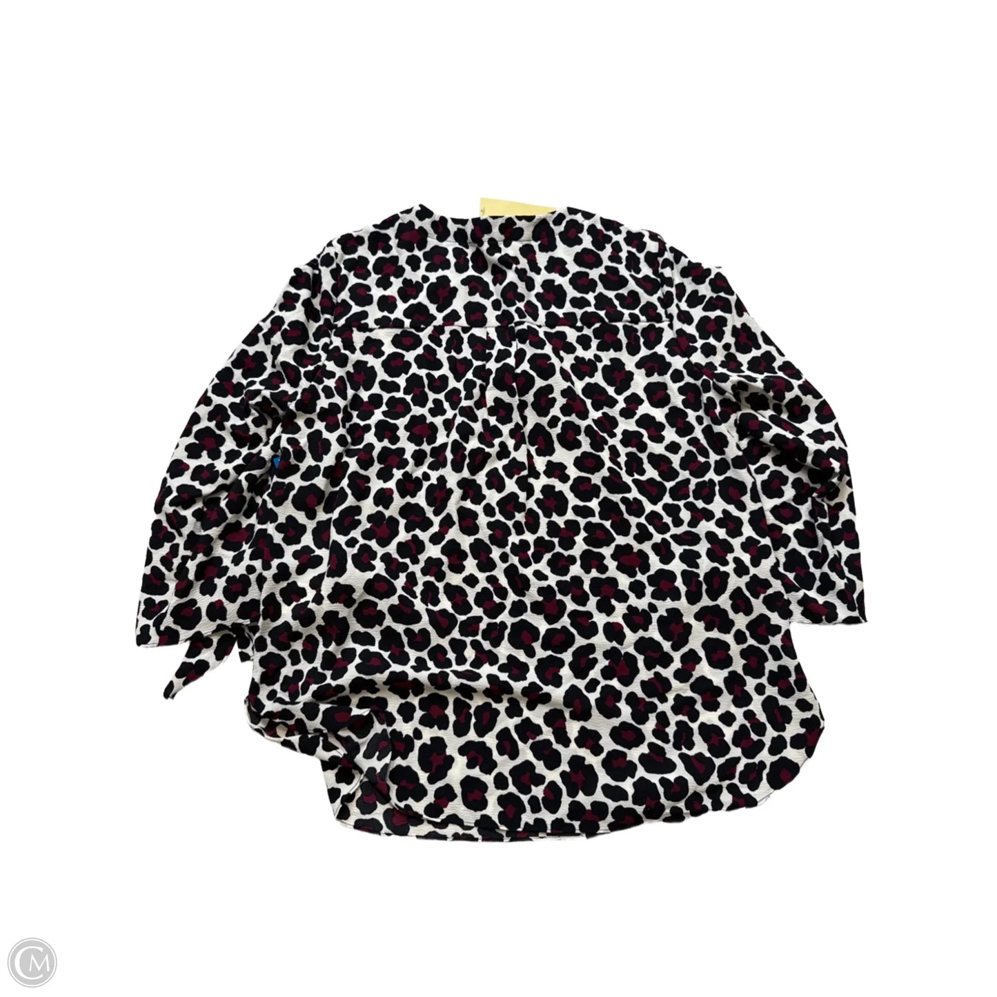 New! Top Long Sleeve Designer By Michael Kors In Animal Print, Size: M