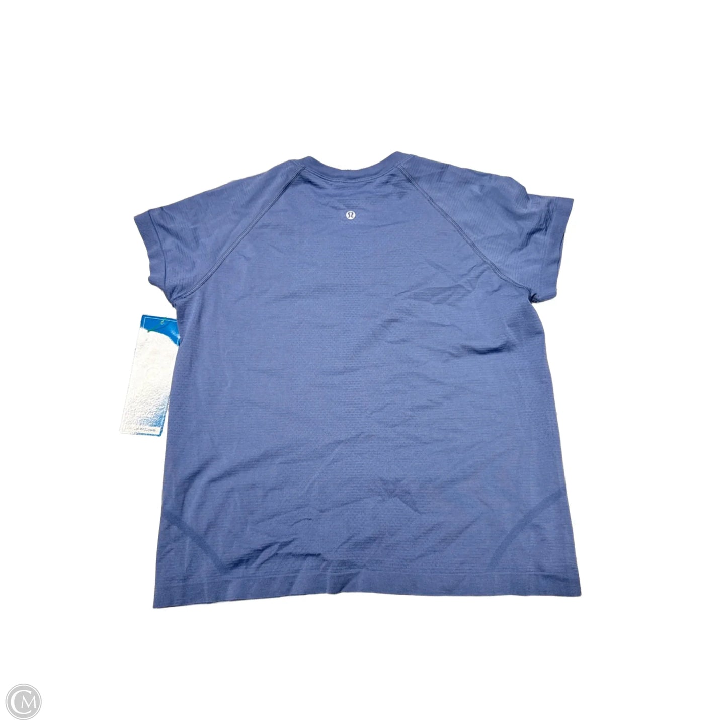 Athletic Top Short Sleeve By Lululemon In Blue, Size: L