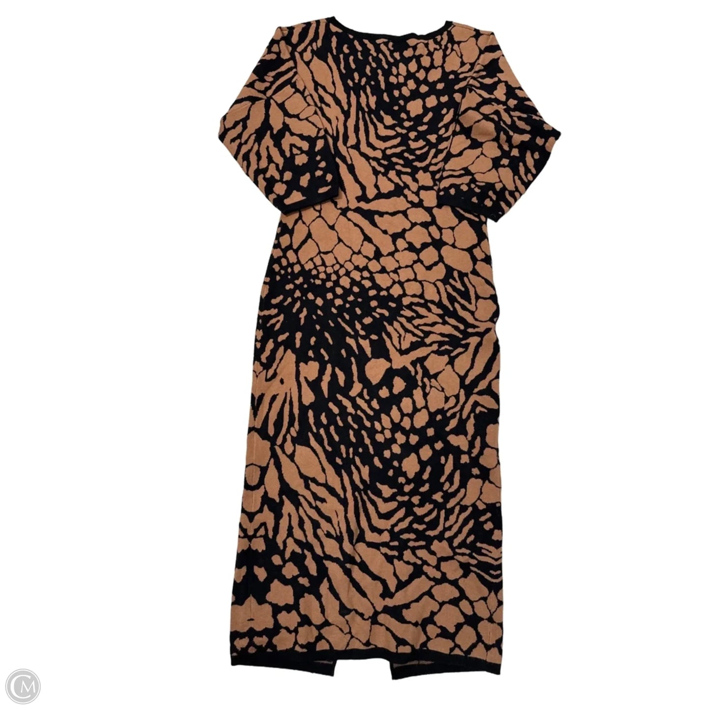 Dress Casual Maxi By Anthropologie In Black & Brown, Size: Xl