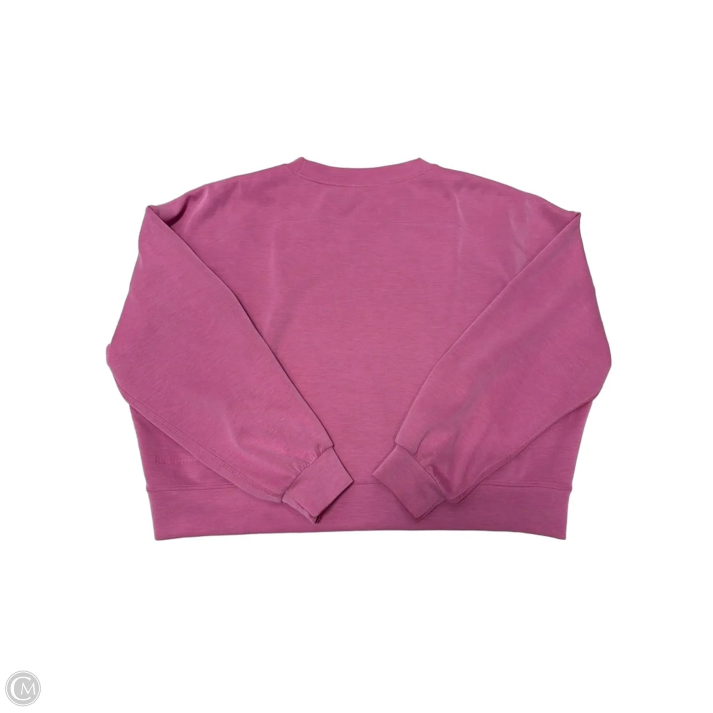 Athletic Sweatshirt Collar By Lululemon In Pink, Size: L