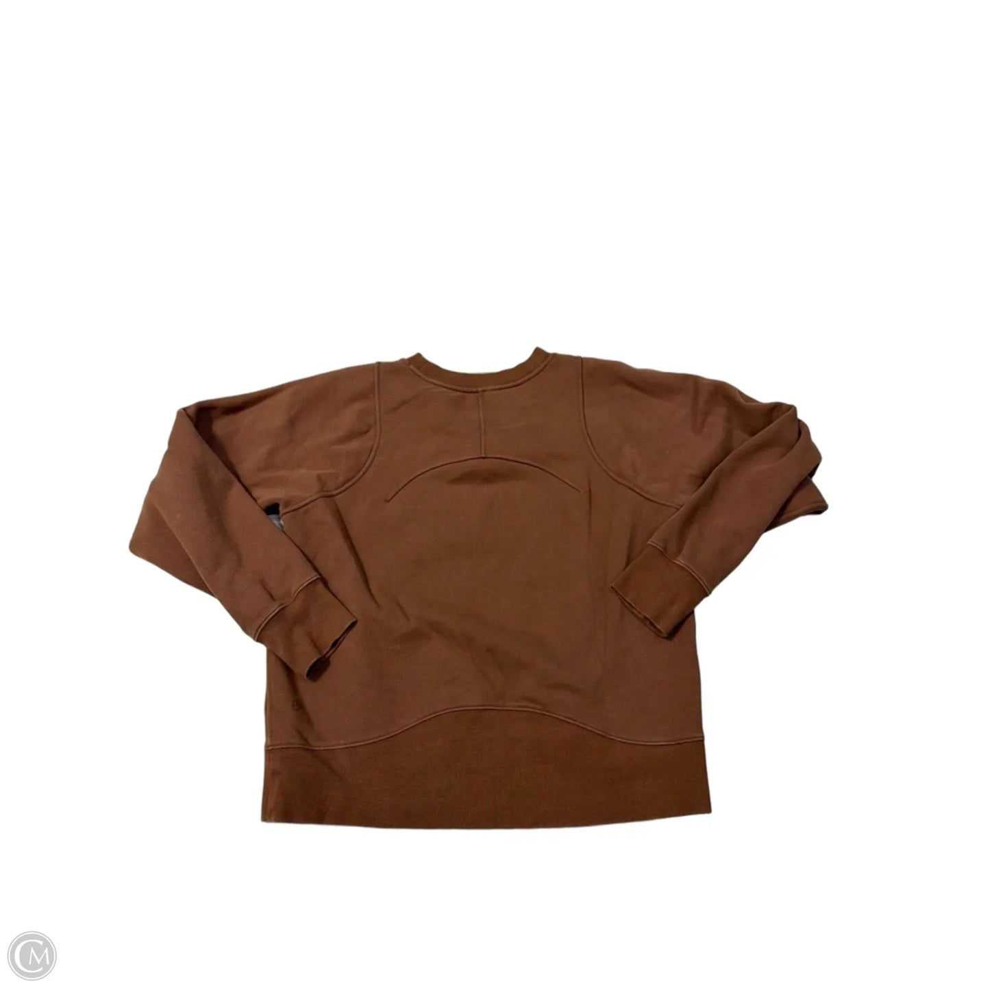 Athletic Sweatshirt Crewneck By Lululemon In Brown, Size: S