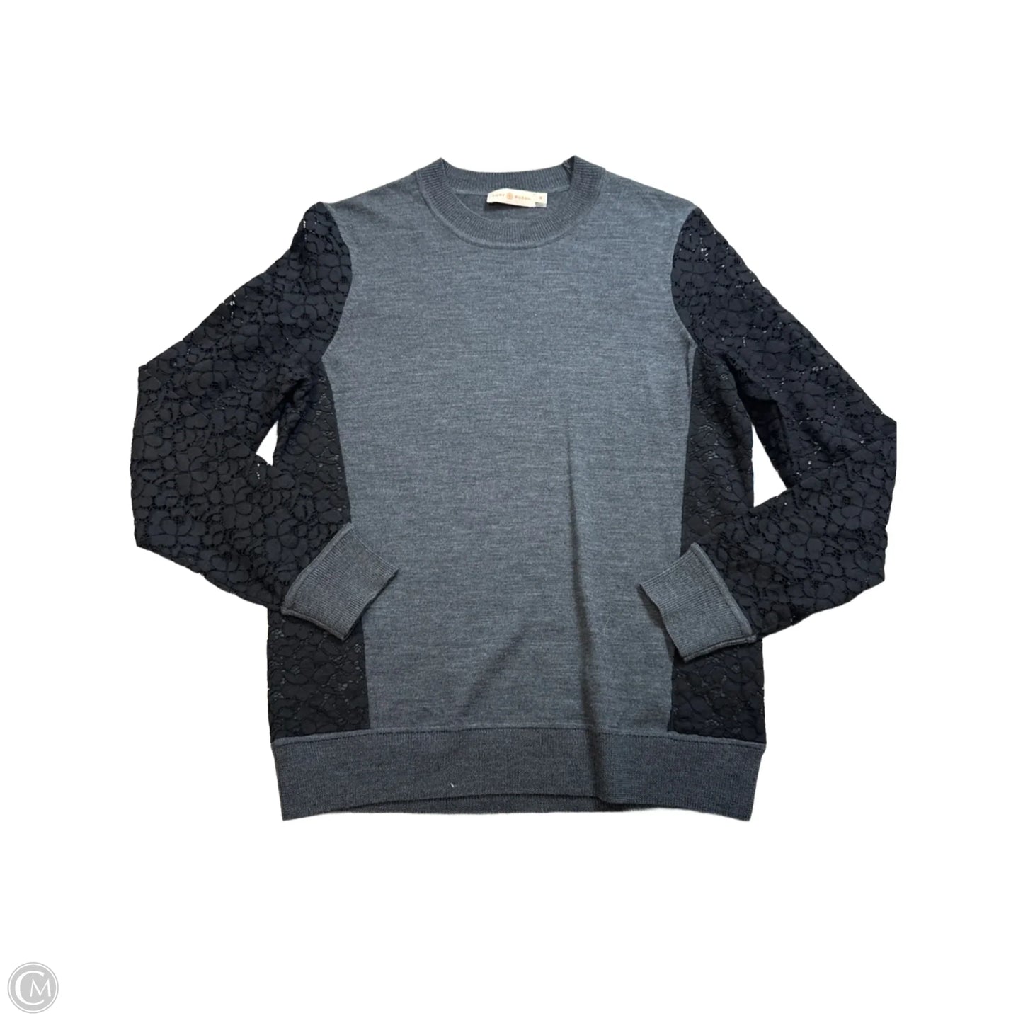 Sweater Designer By Tory Burch In Grey, Size: M