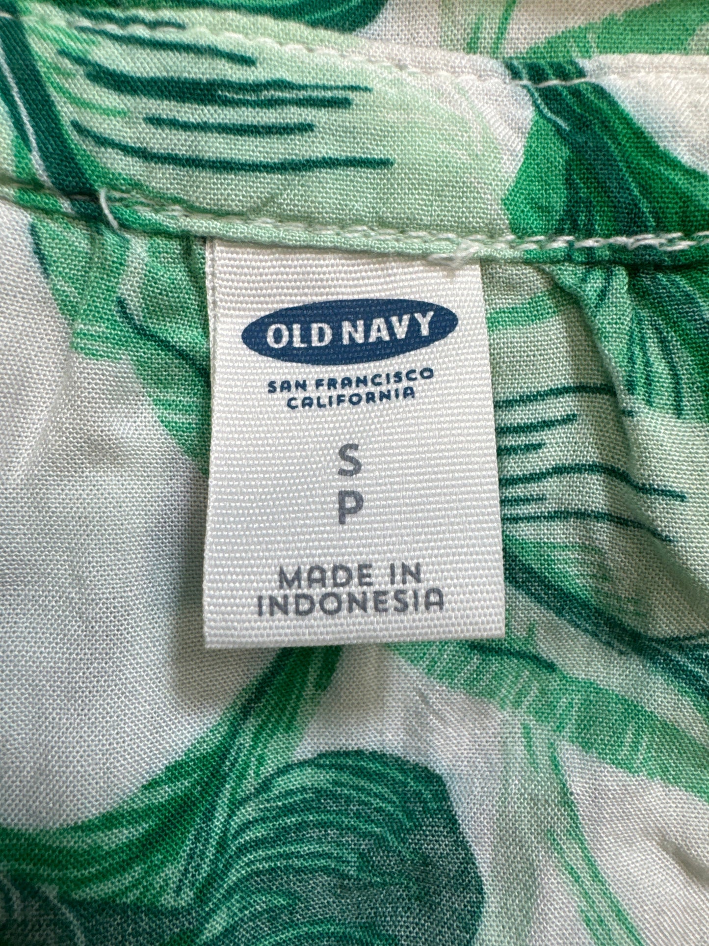 Top Short Sleeve By Old Navy In Green, Size: S