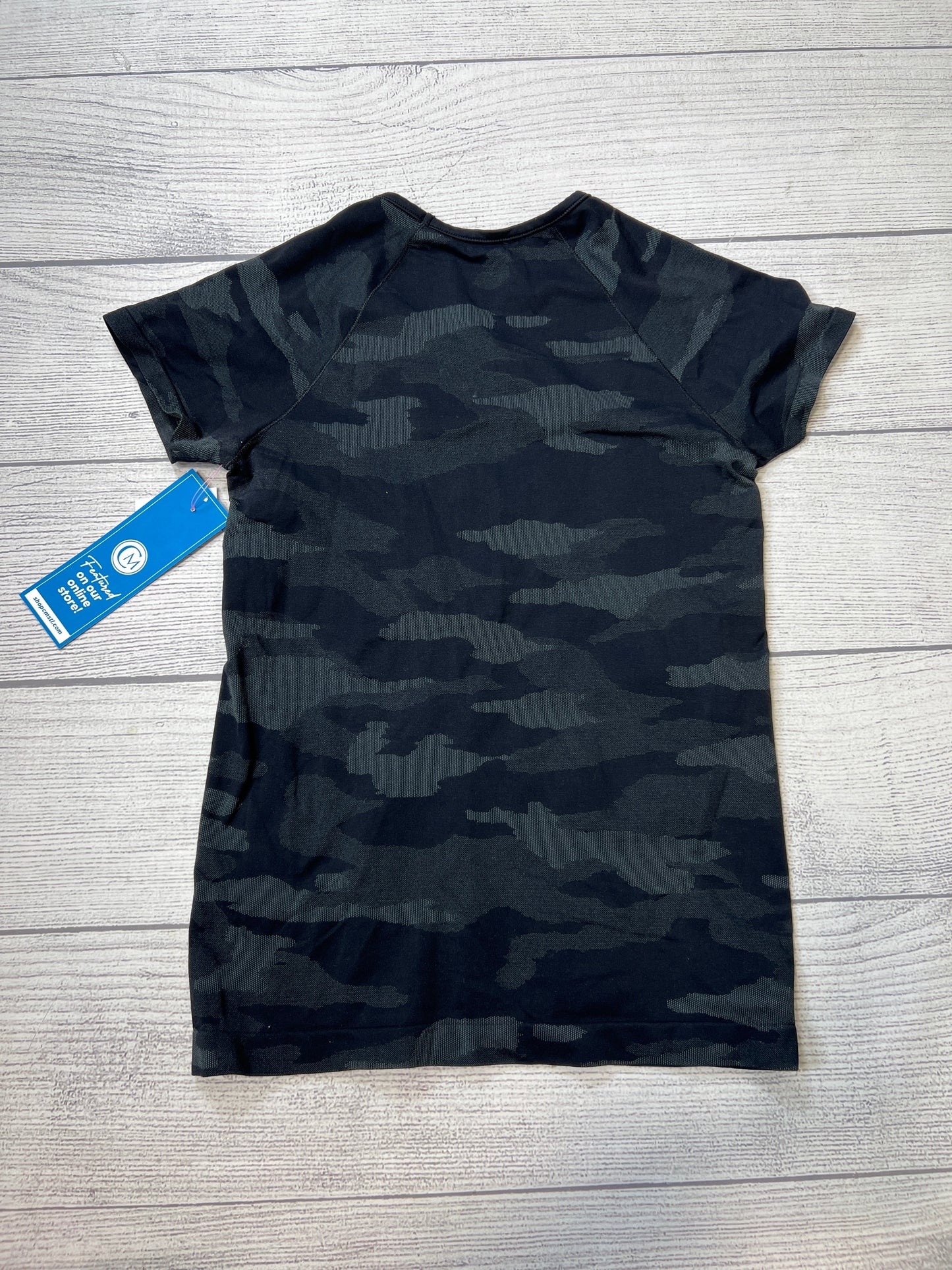 Athletic Top Short Sleeve By Athleta In Black, Size: S