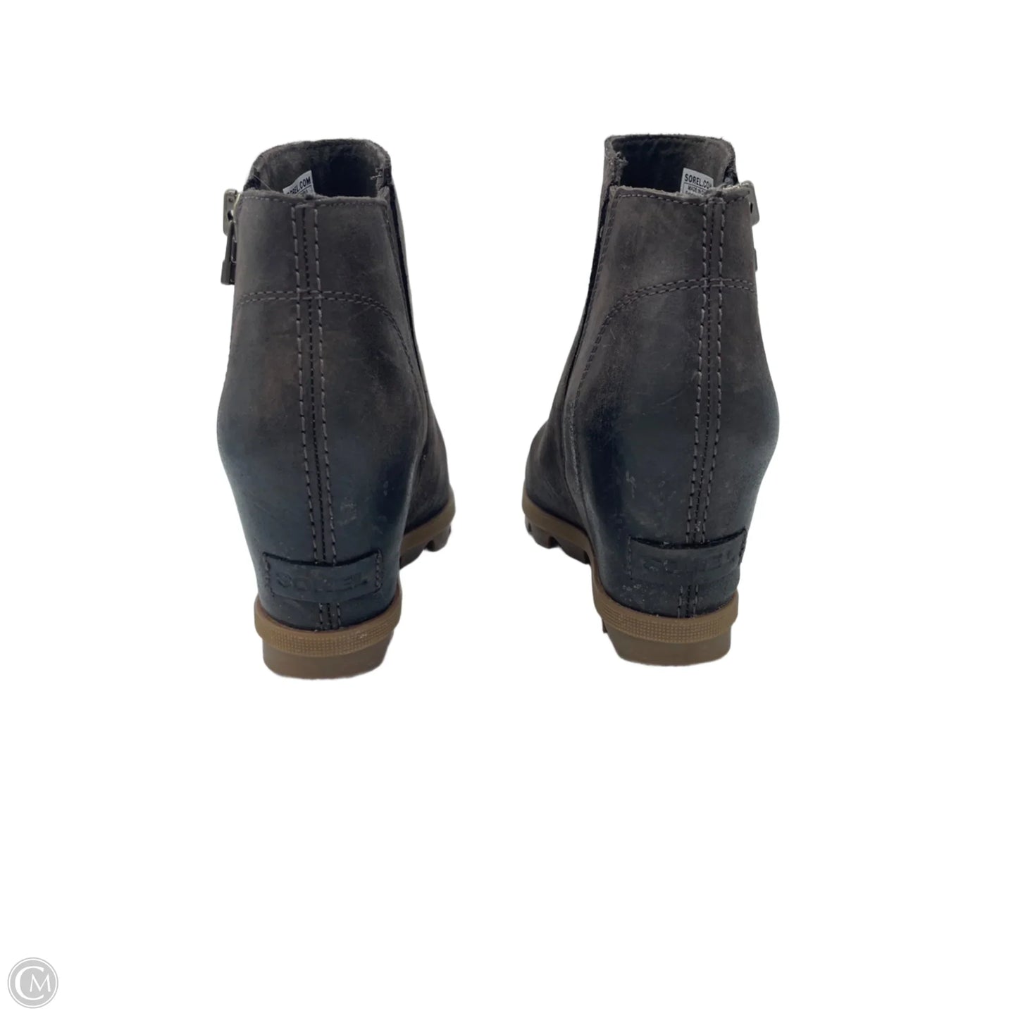Boots Ankle Heels By Sorel In Brown, Size: 8