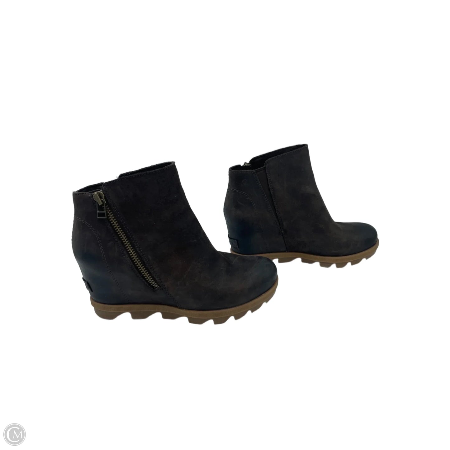 Boots Ankle Heels By Sorel In Brown, Size: 8