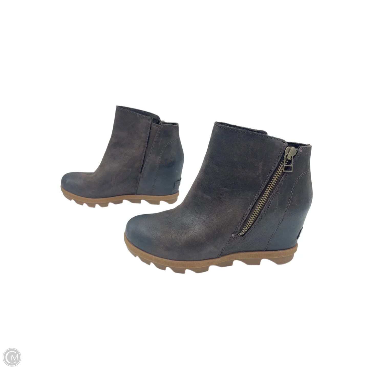 Boots Ankle Heels By Sorel In Brown, Size: 8