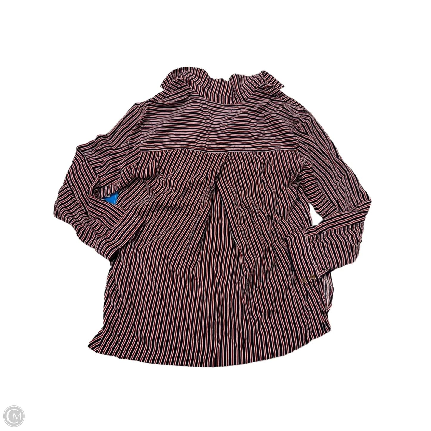 Top Long Sleeve By Maeve In Striped Pattern, Size: S