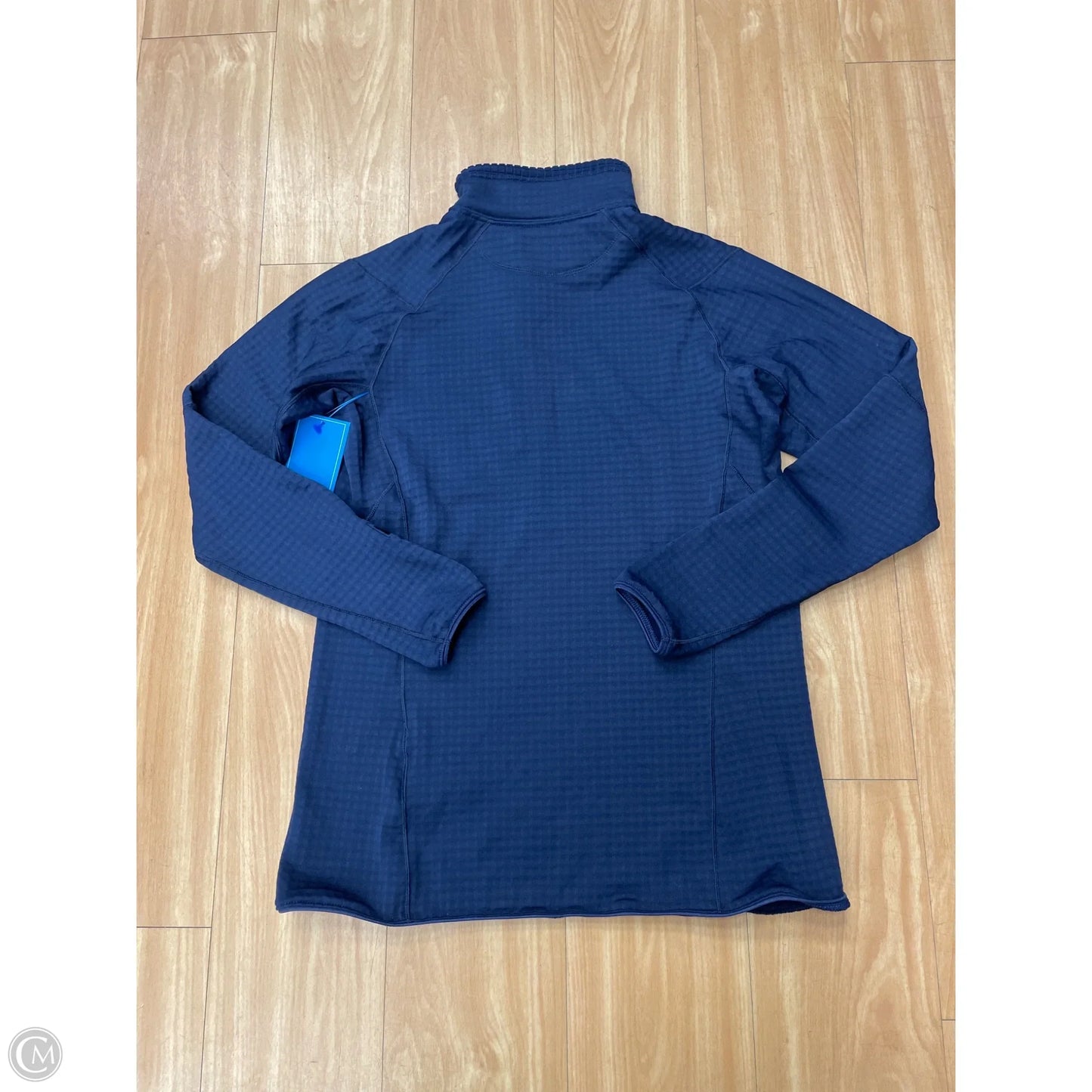 Athletic Top Long Sleeve Collar By Patagonia In Navy, Size: M