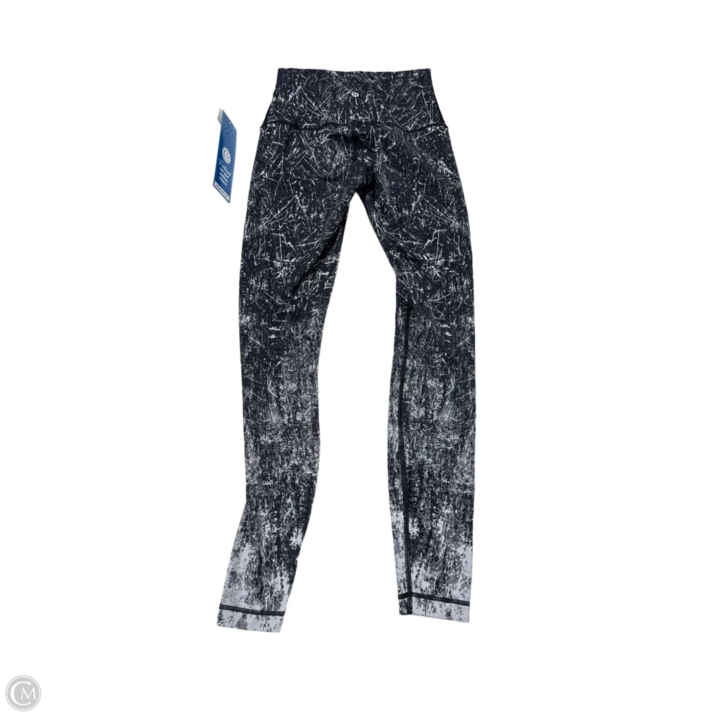 Athletic Leggings By Lululemon In Black & White, Size: 6