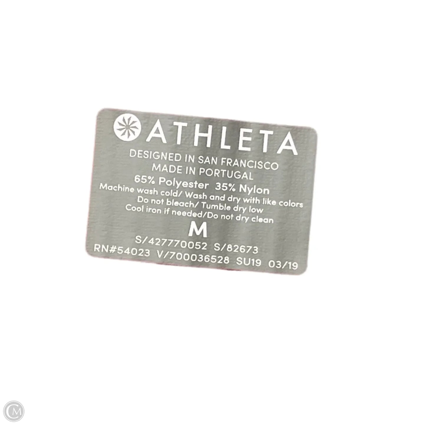 Athletic Top Short Sleeve By Athleta In Red, Size: M