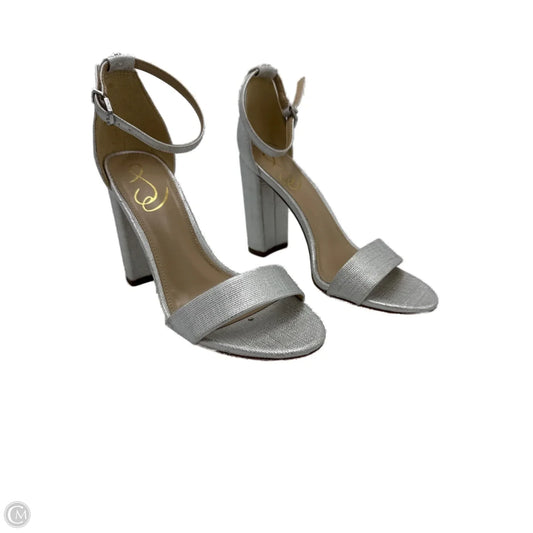 Shoes Heels Block By Sam Edelman In Silver, Size: 7.5