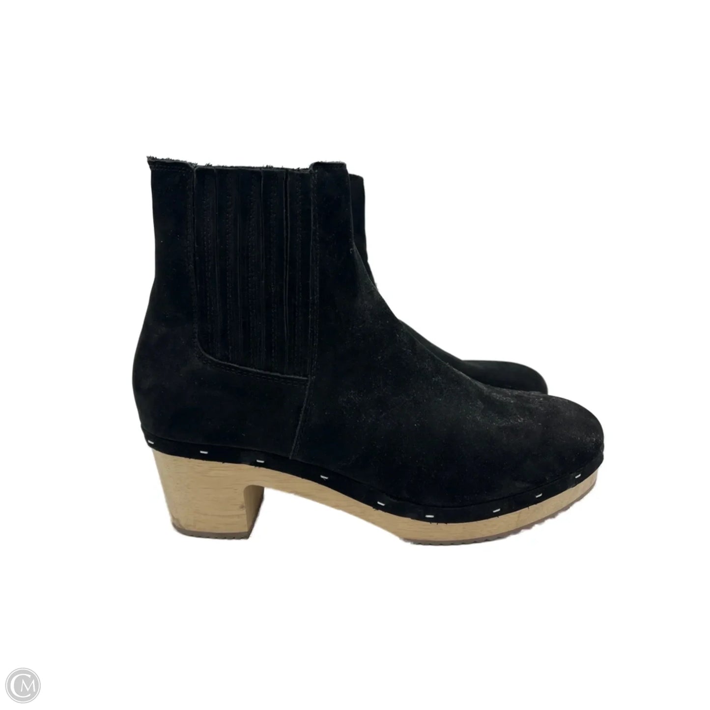 New! Boots Ankle Heels By Loft In Black, Size: 10