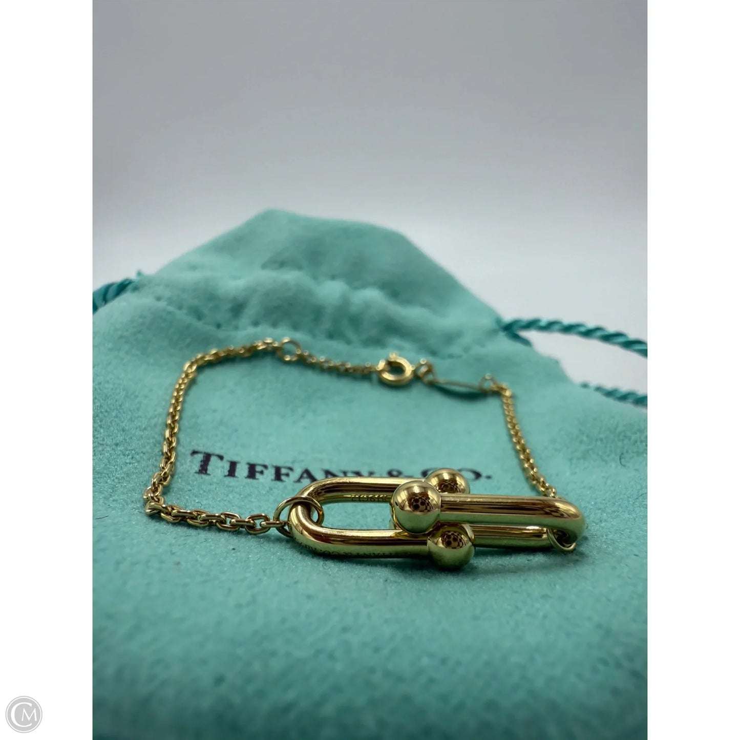 Tiffany & Company 18K Hardware Double Link Bracelet, SIZE: 6”