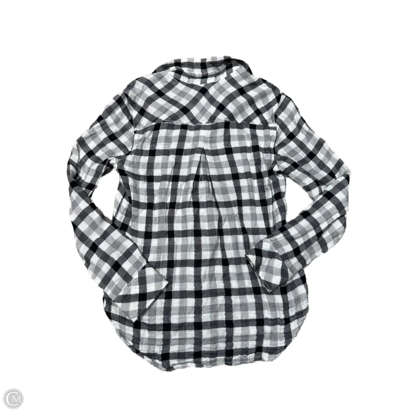 Top Long Sleeve By Cloth & Stone In Black & White, Size: Xs