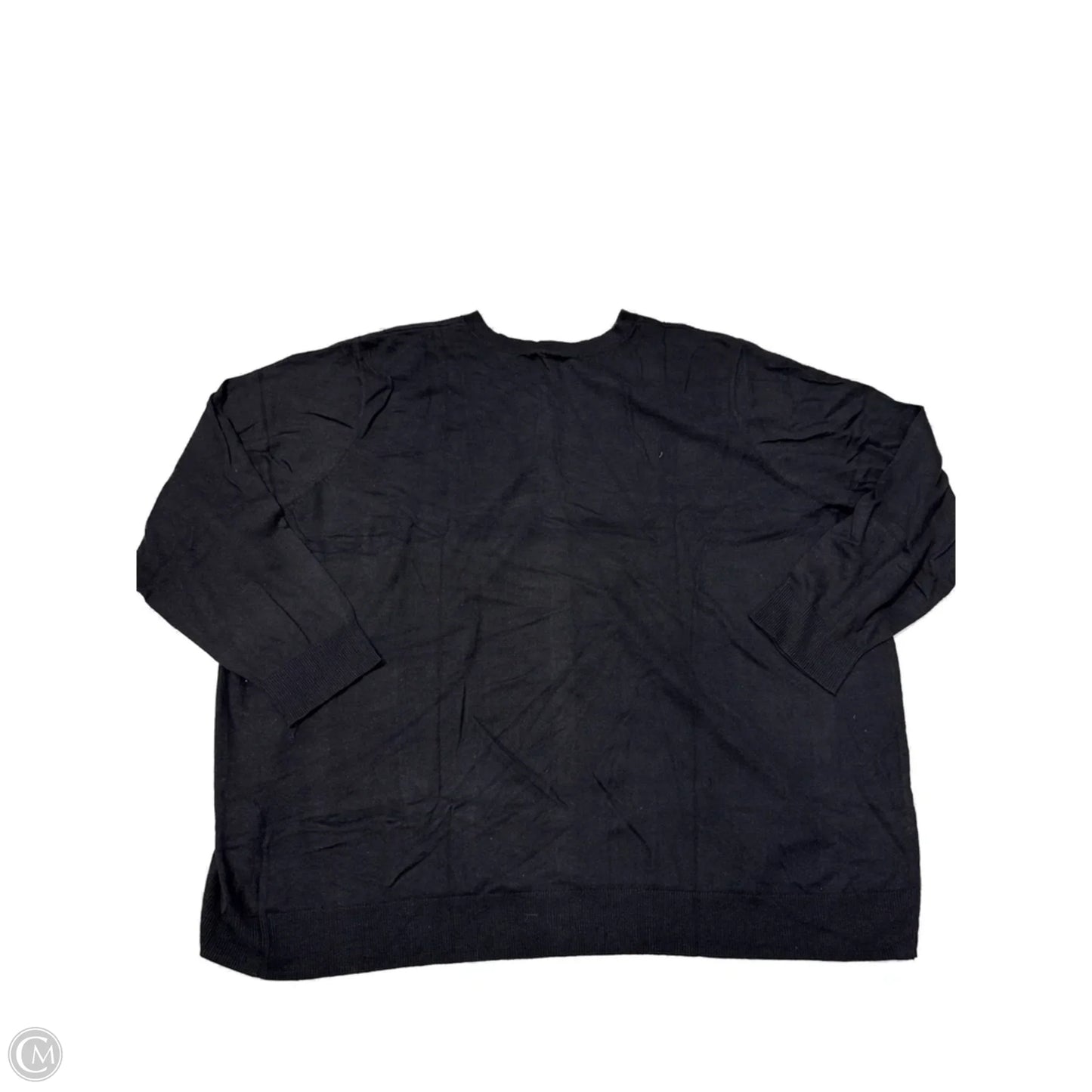 New! Cardigan By Croft And Barrow In Black, Size: 4x