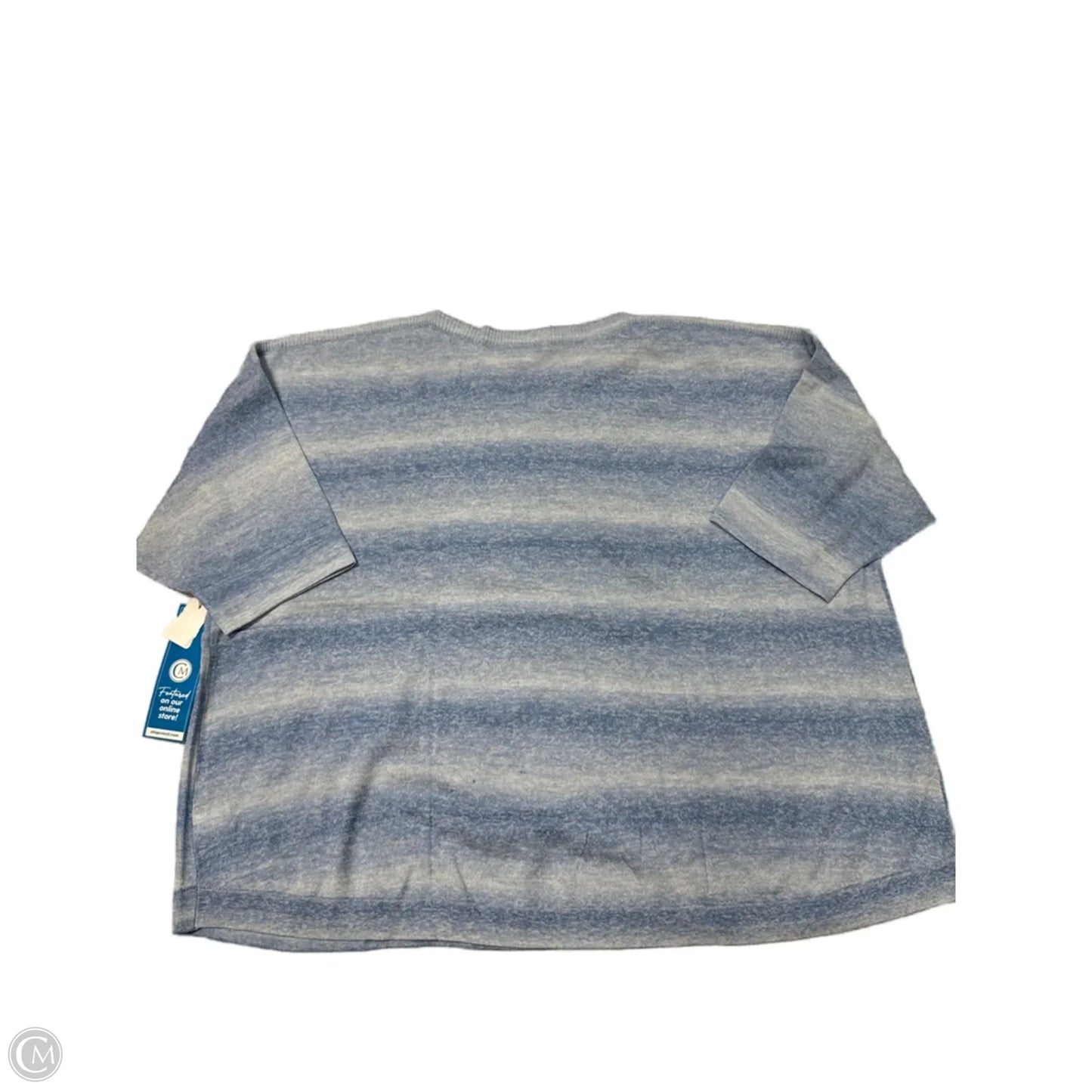 New! Top Short Sleeve By Croft And Barrow In Blue, Size: 4x