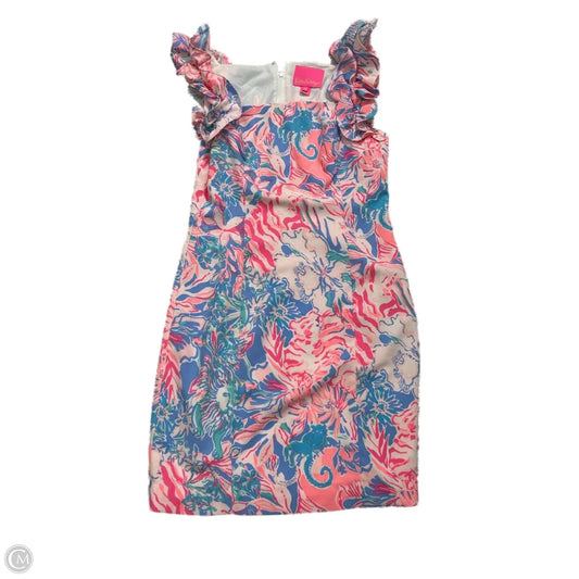 Dress Designer By Lilly Pulitzer In Blue & Pink, Size: Xs
