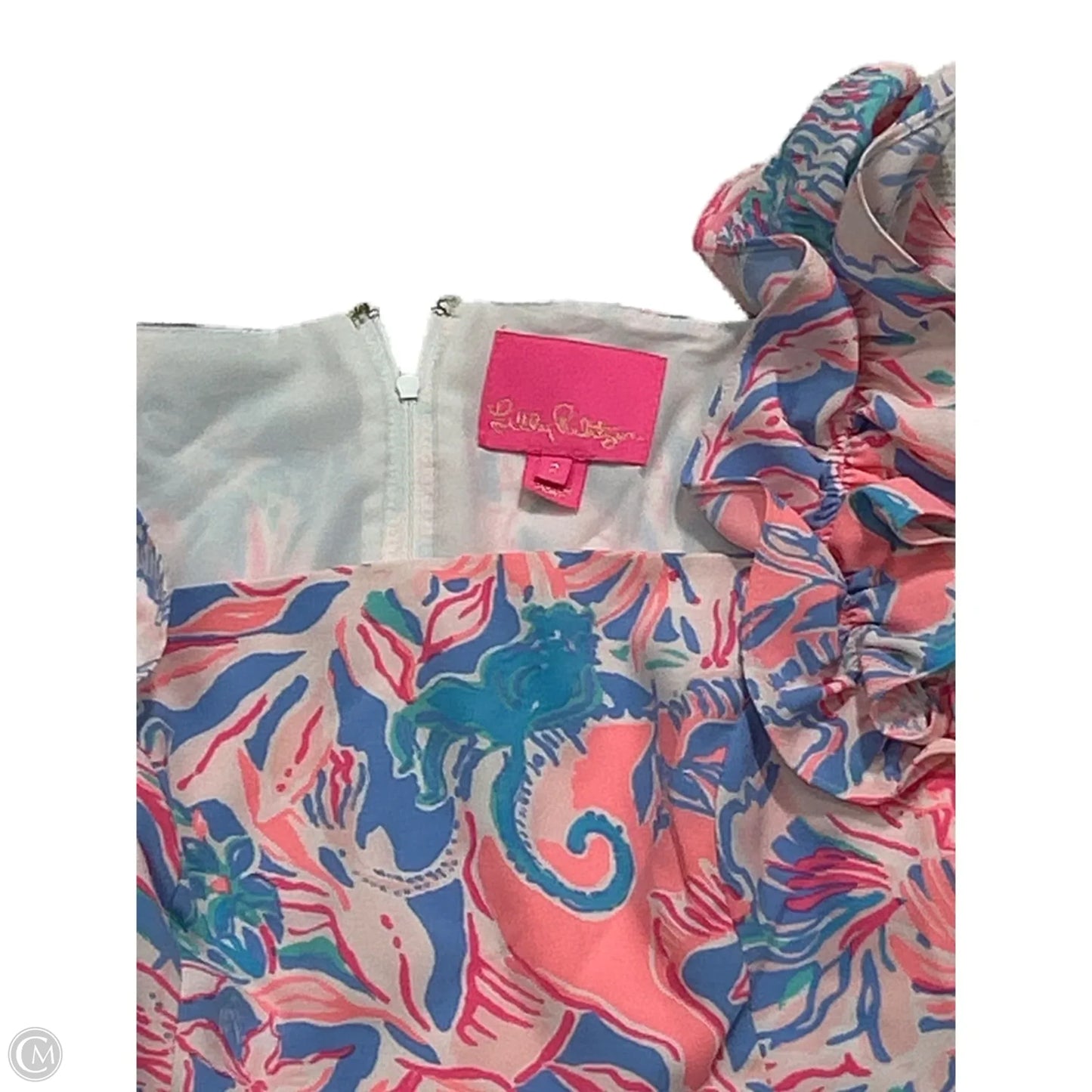 Dress Designer By Lilly Pulitzer In Blue & Pink, Size: Xs