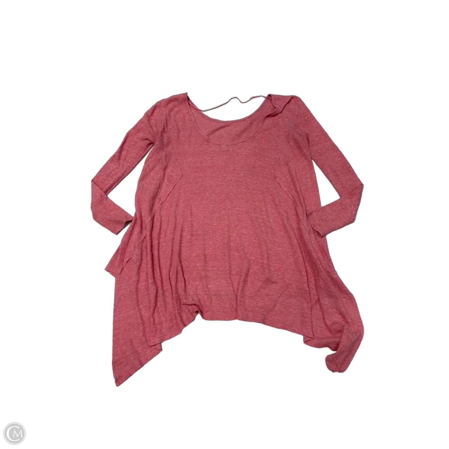 Top Long Sleeve By Free People In Pink, Size: S