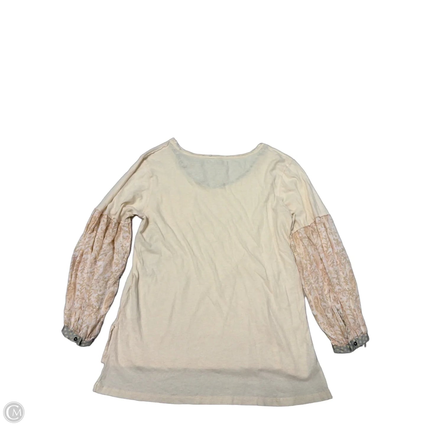 Top Long Sleeve By Free People In Cream, Size: S