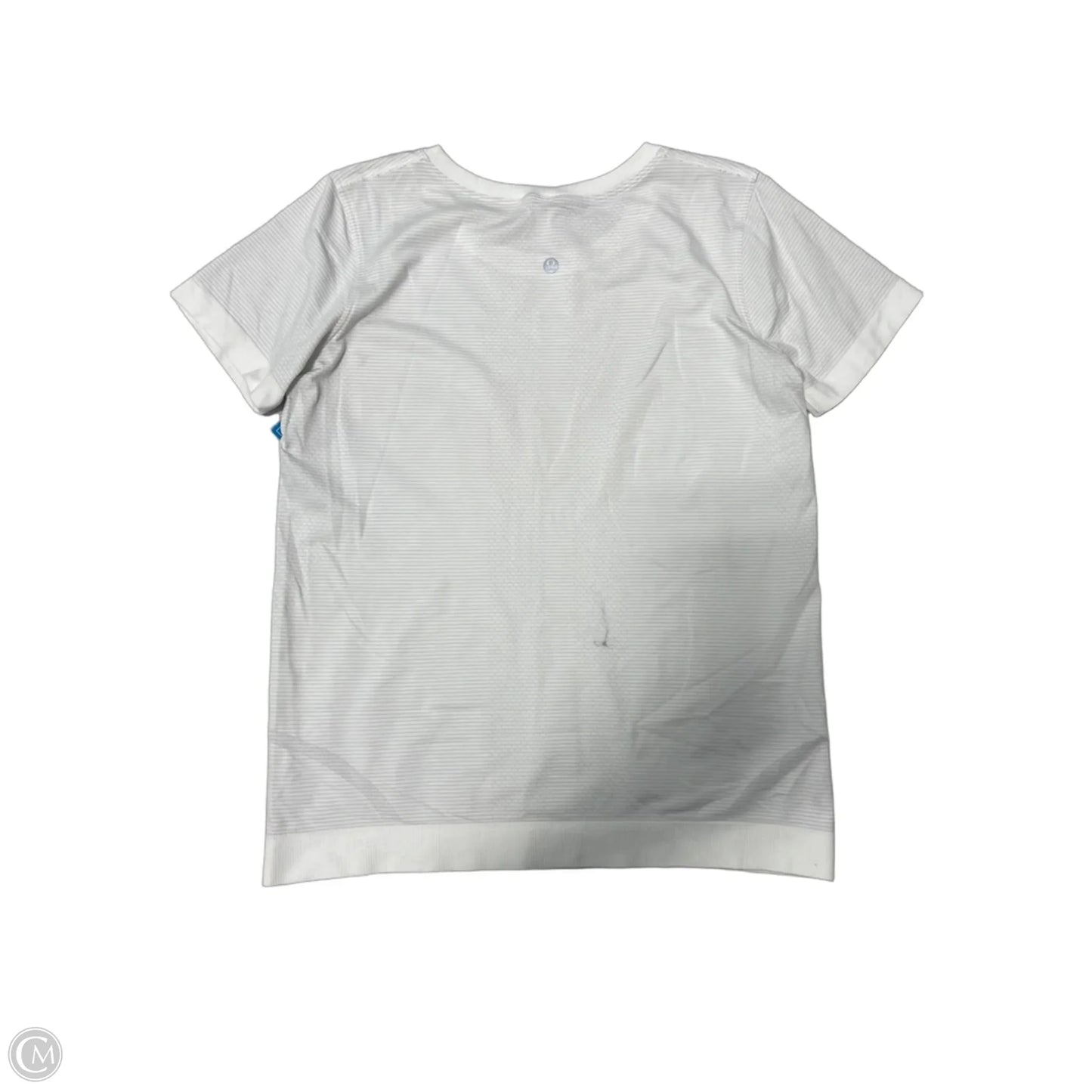 Athletic Top Short Sleeve By Lululemon In White, Size: S