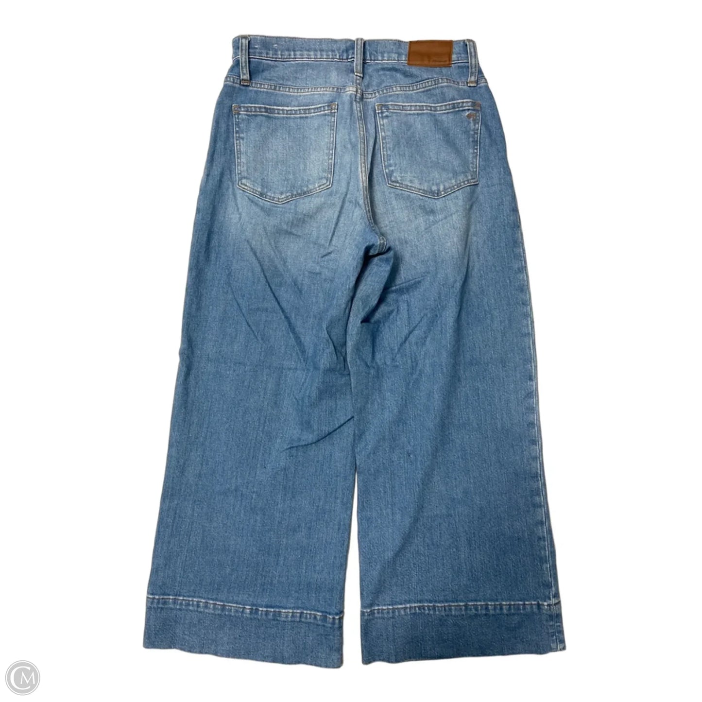 Jeans Wide Leg By Madewell In Blue Denim, Size: 4