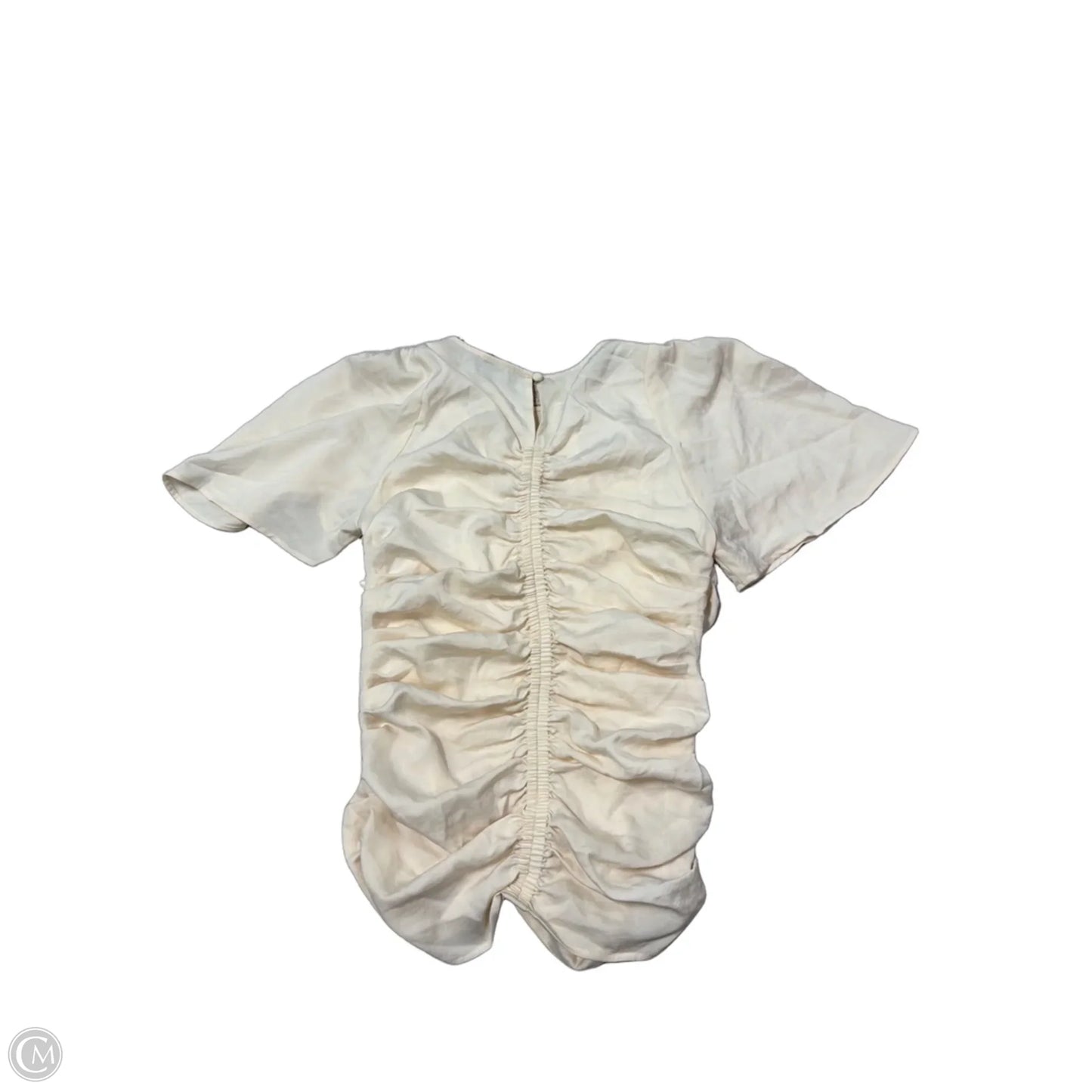 New! Top Short Sleeve By Steve Madden In Cream, Size: S