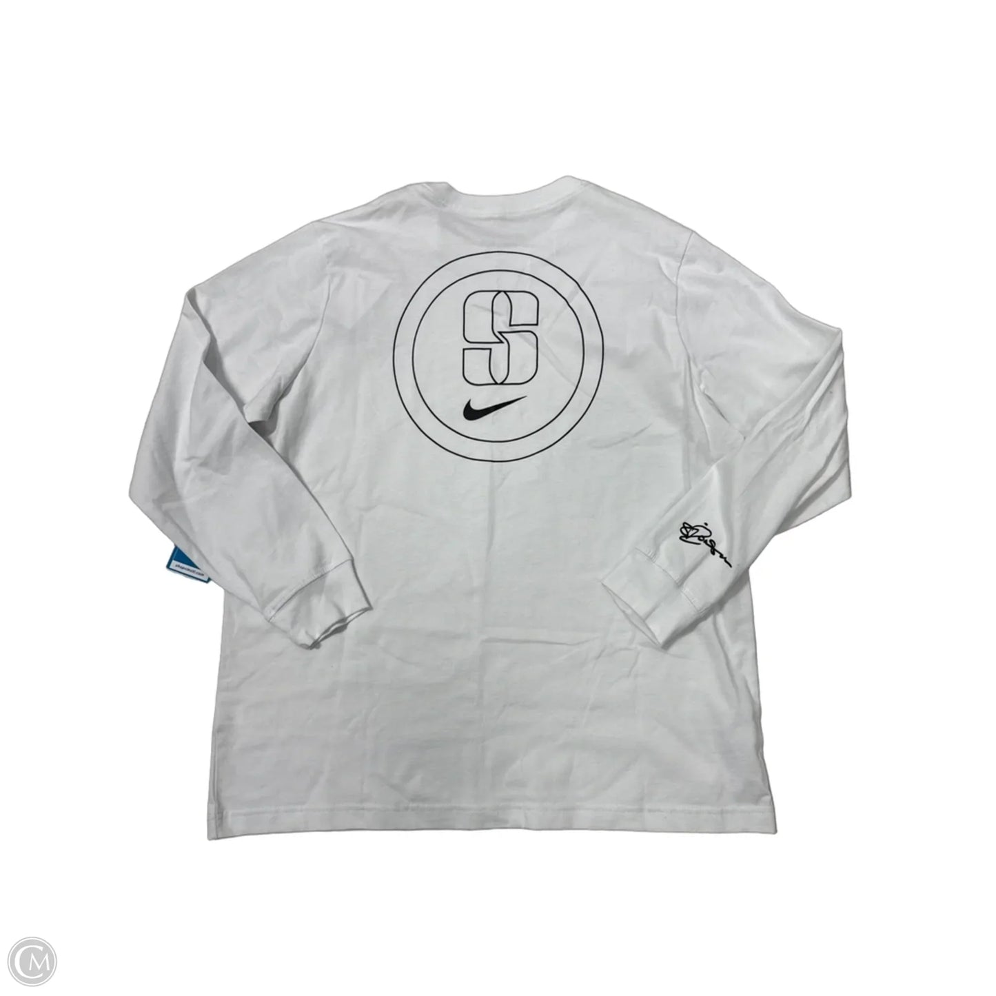 New! Top Long Sleeve By Nike In White, Size: M
