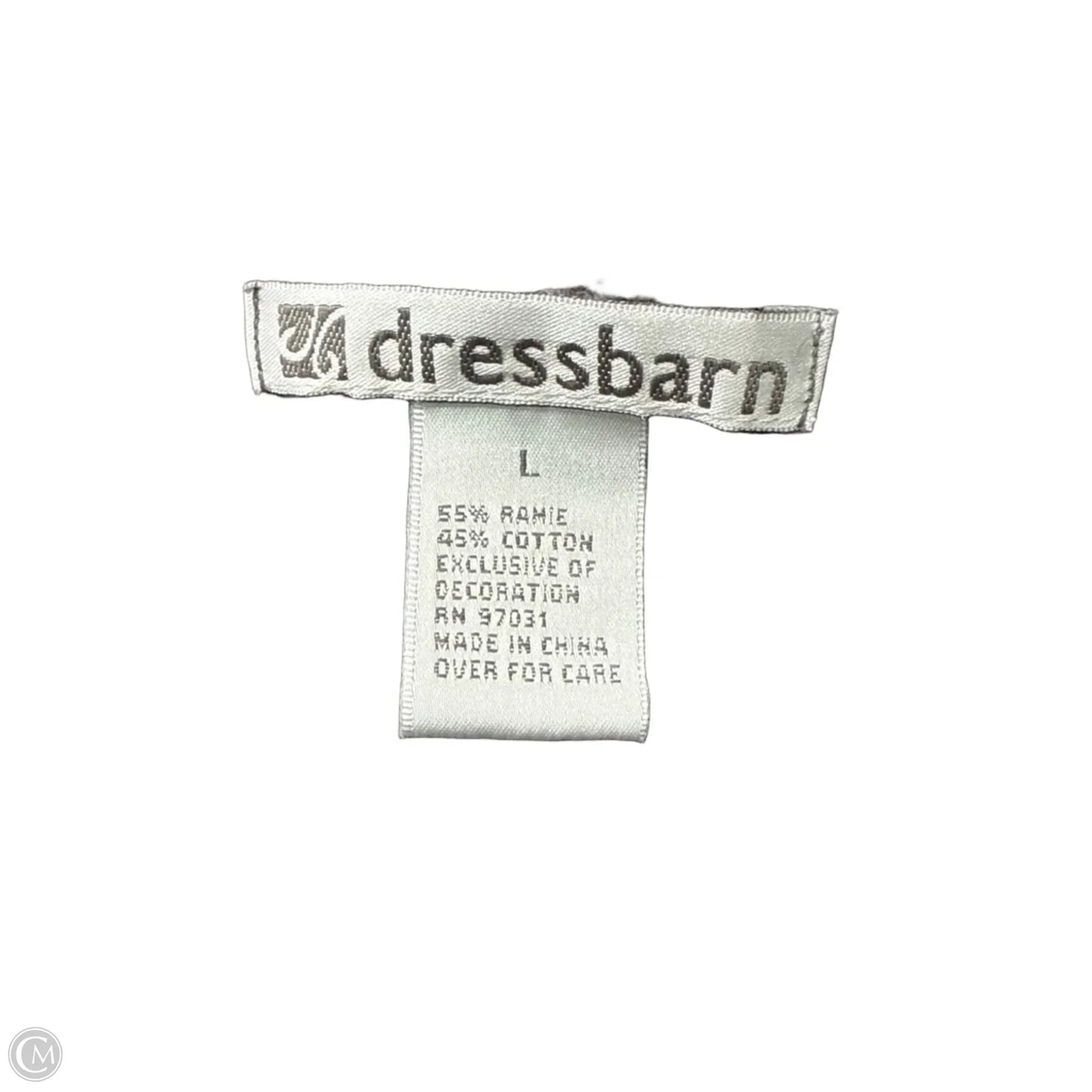 Sweater Cardigan By Dress Barn In Grey, Size: L