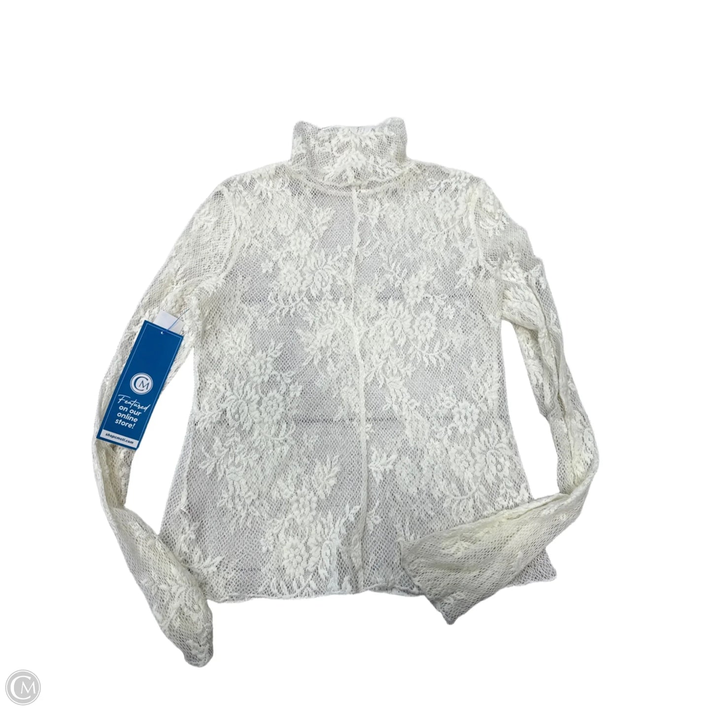 Top Long Sleeve By Free People In White, Size: M