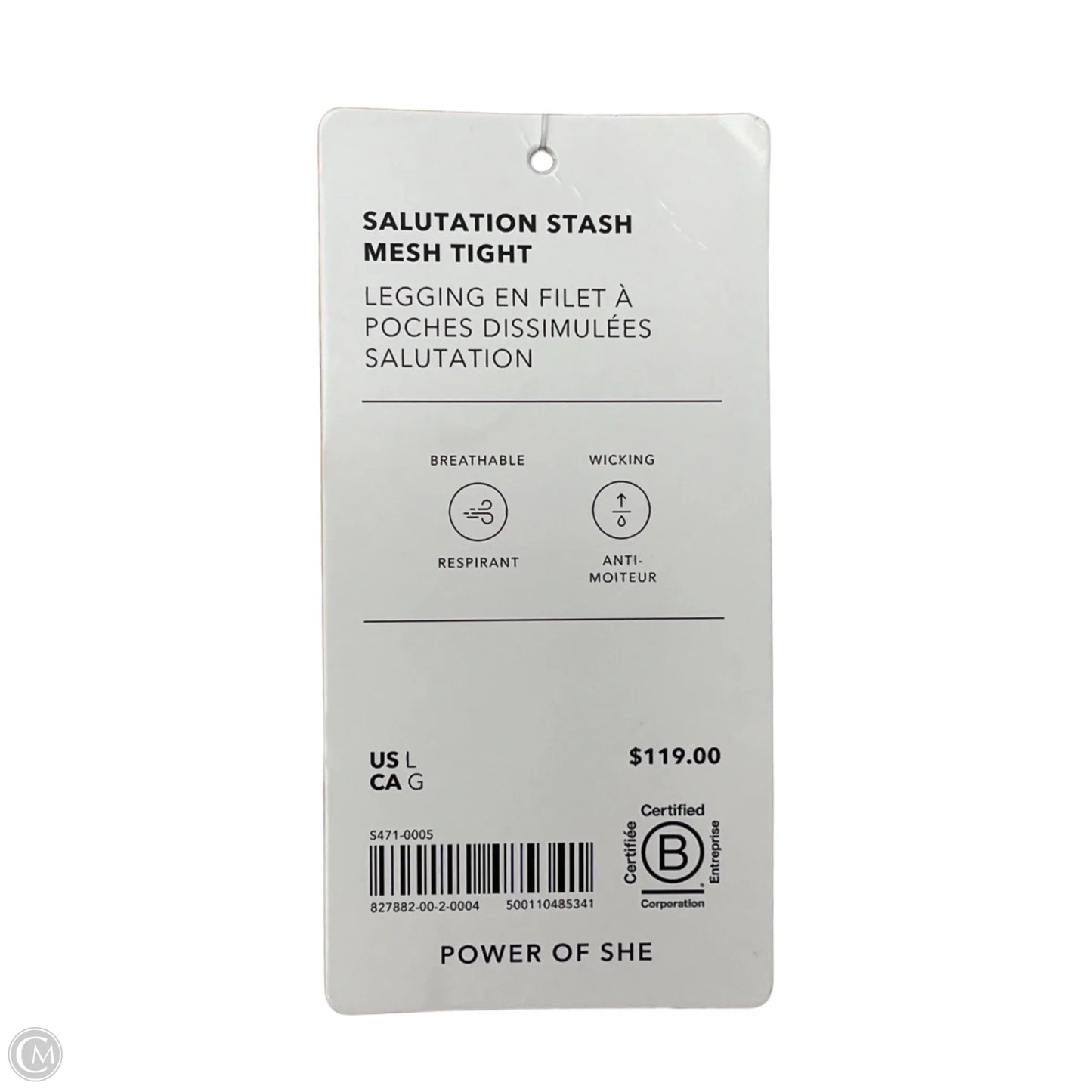 Athletic Leggings By Athleta In Pink, Size: L